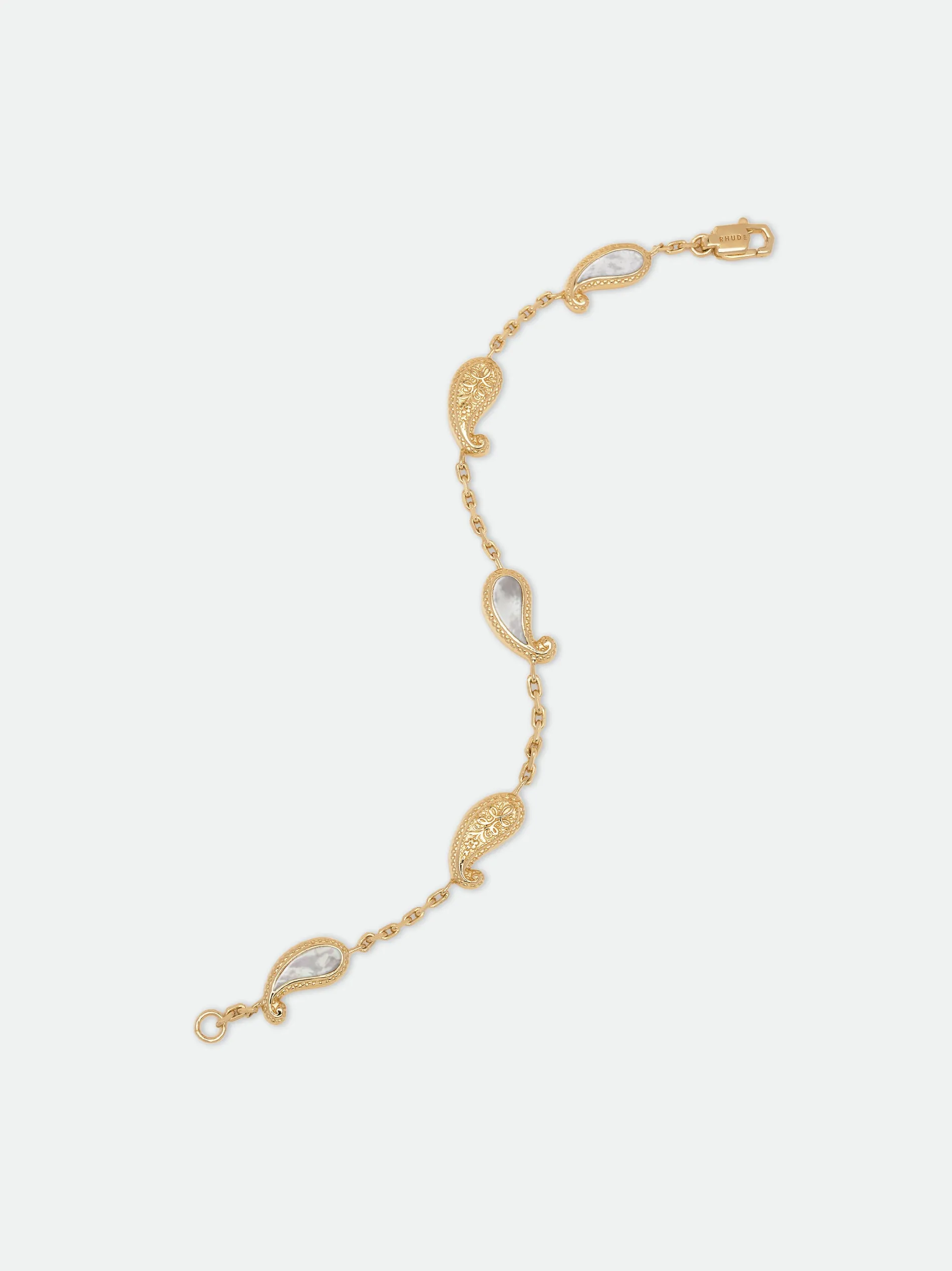 YOU BRACELET — GOLD/MOTHER OF PEARL sold by Rhude product image thumbnail 2