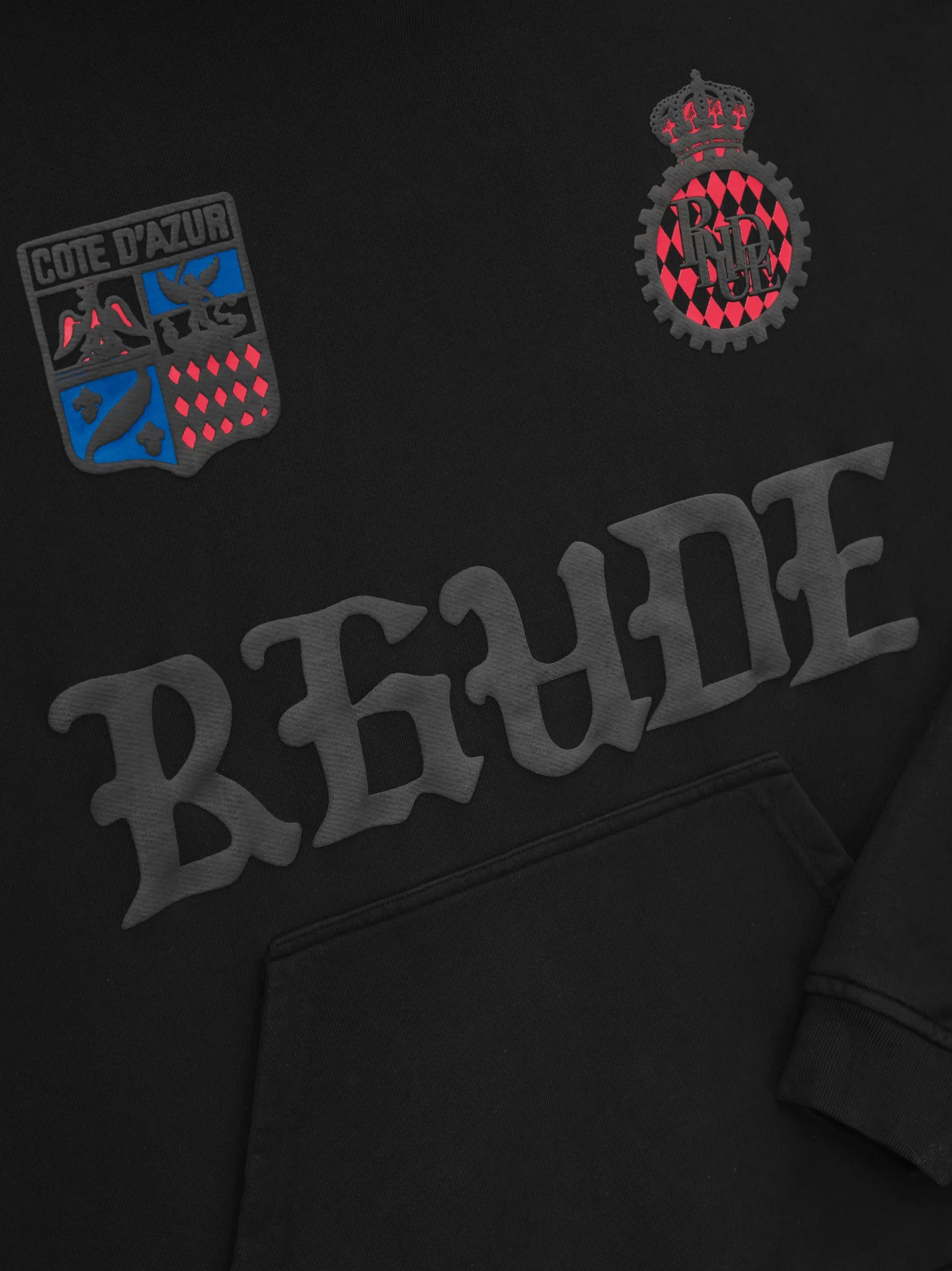 RHUDE COTE D'AZUR CREST OVERSIZED HOODIE sold by Rhude product image thumbnail 5
