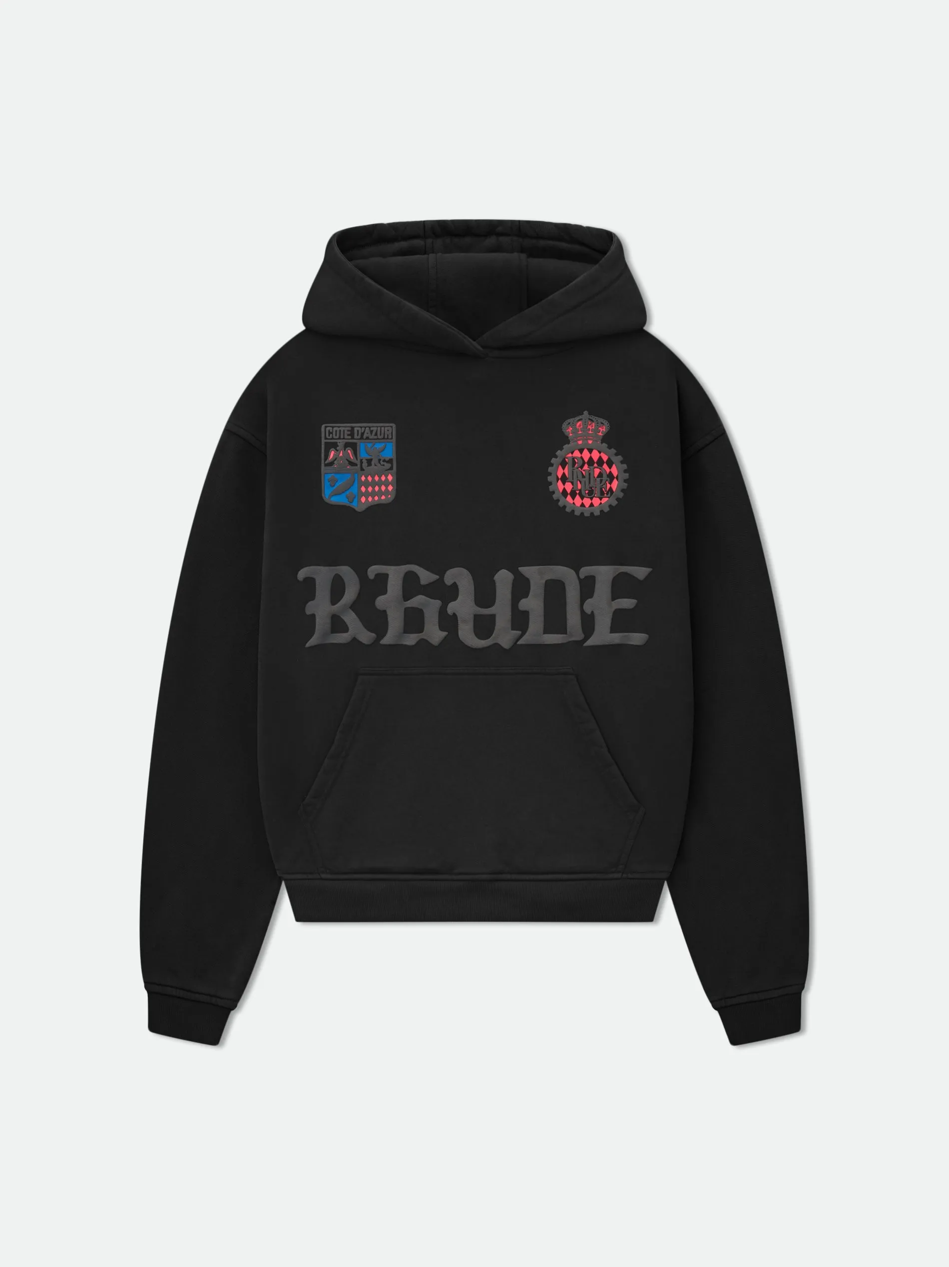 RHUDE COTE D'AZUR CREST OVERSIZED HOODIE sold by Rhude