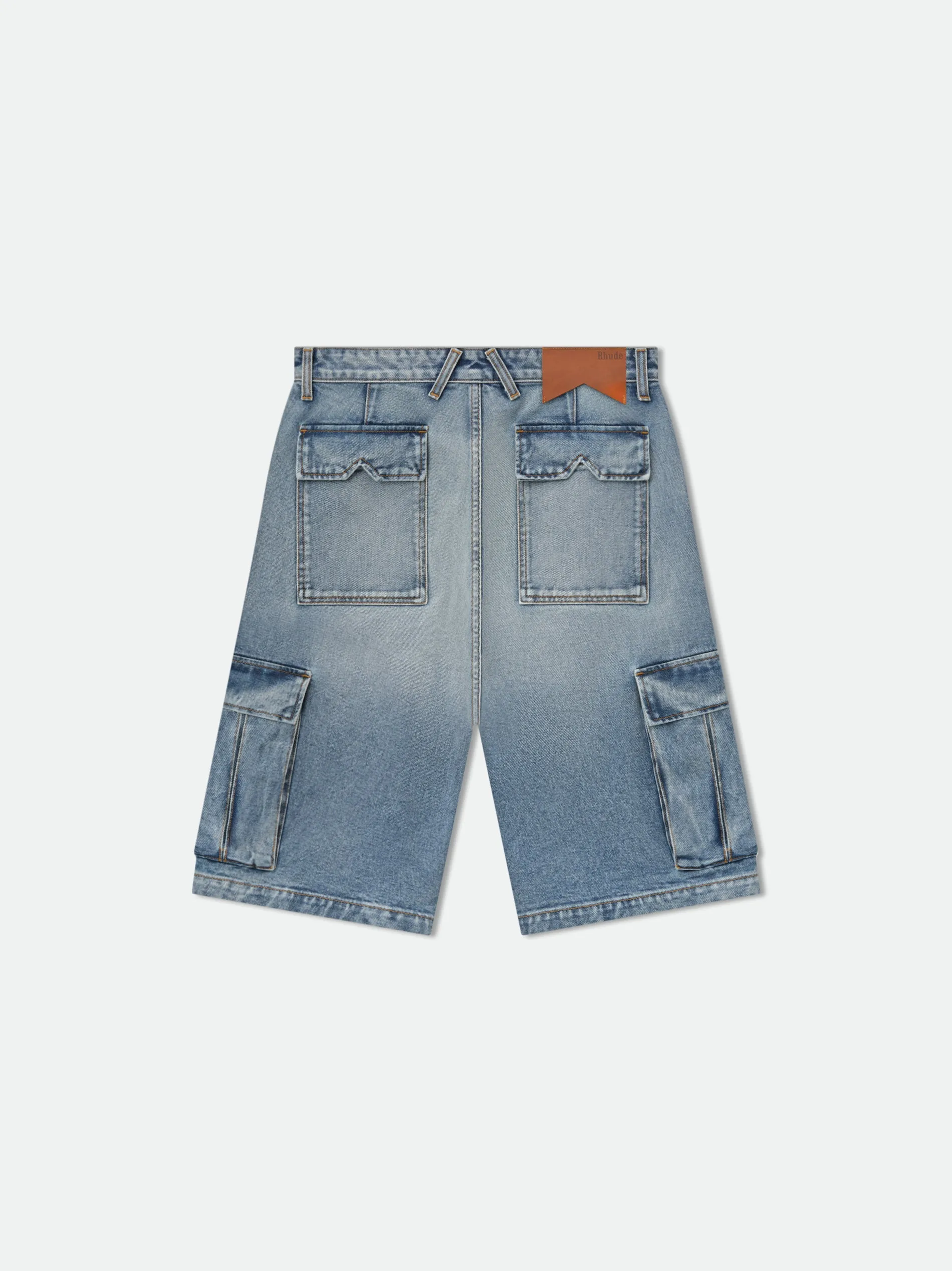 CARGO DENIM BAGGY SHORT sold by Rhude product image thumbnail 3