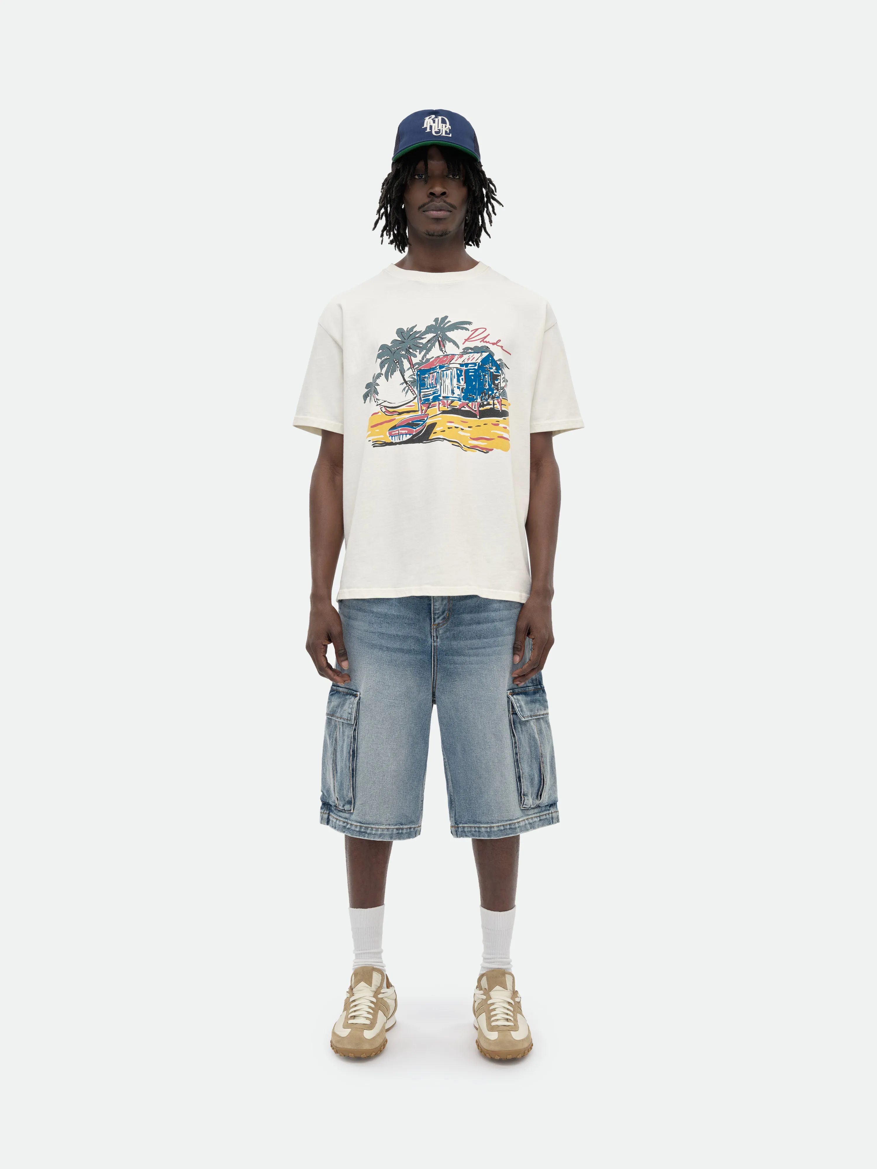CARGO DENIM BAGGY SHORT sold by Rhude product image thumbnail 2