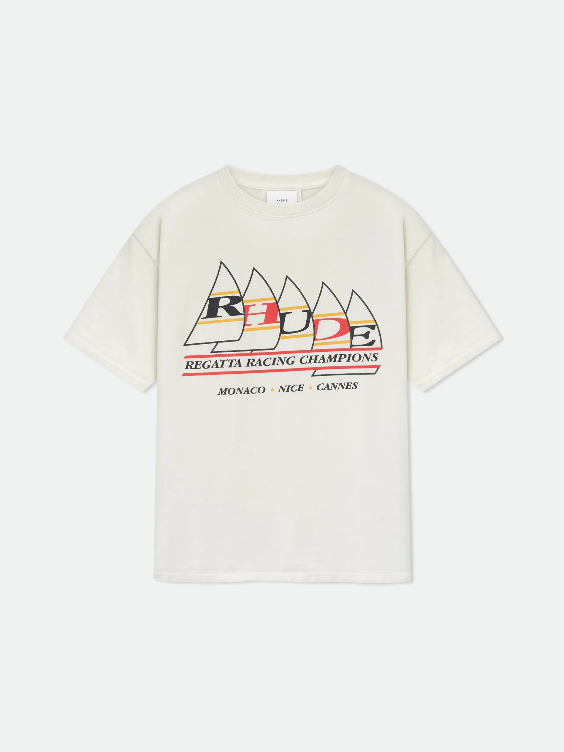 RHUDE REGATTA CHAMPIONS TEE sold by Rhude