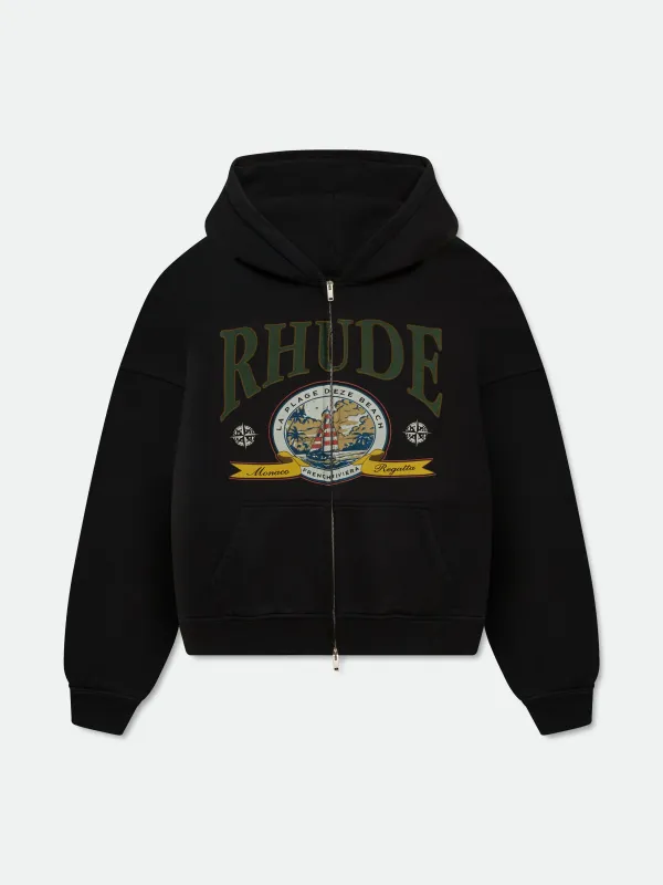 RHUDE RACING ZIP-UP HOODIE | Parallel