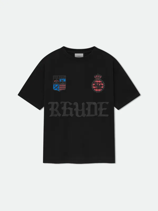 RHUDE COTE D'AZUR CREST OVERSIZED TEE sold by Rhude