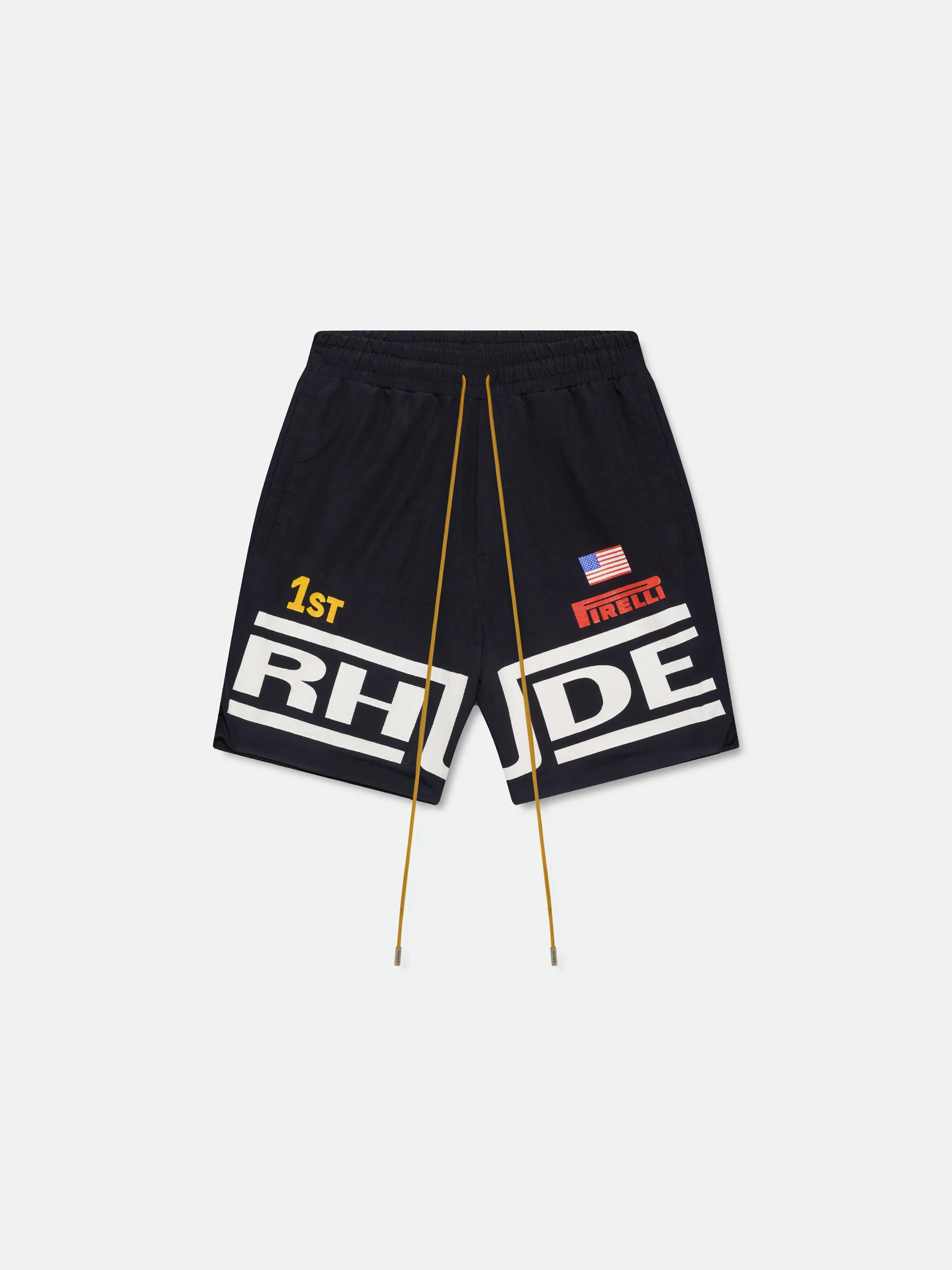 RHUDE CHAMPIONS LOGO SHORTS sold by Rhude