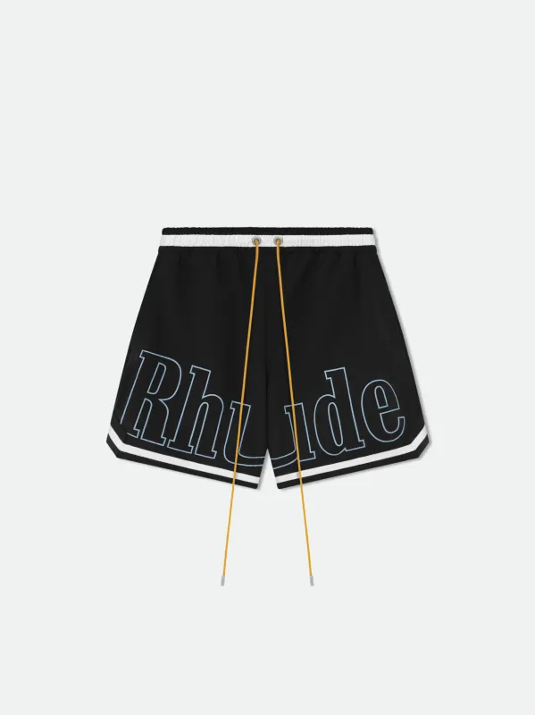 RHUDE BASKETBALL SWIM TRUNKS sold by Rhude