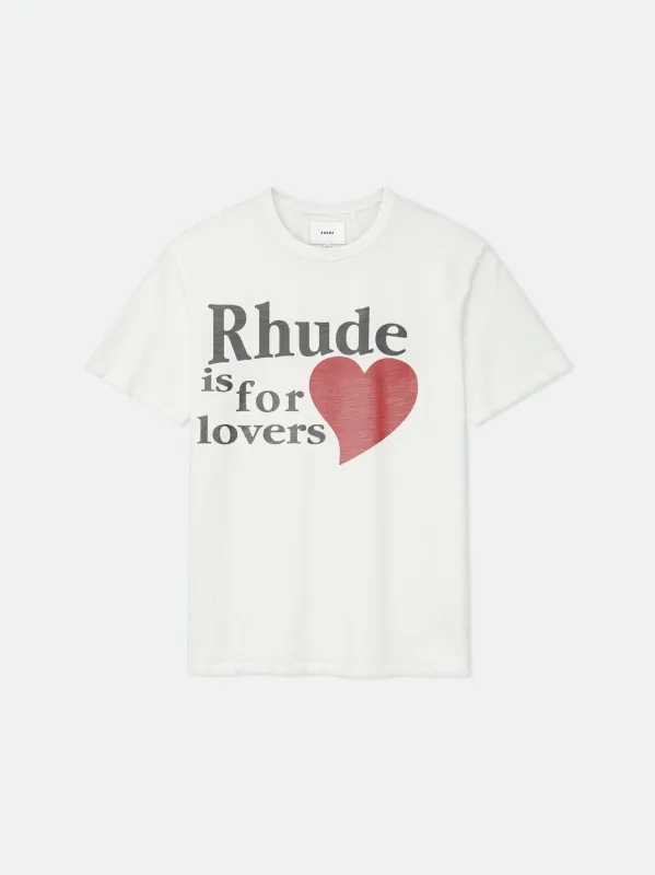 RHUDE LOVERS SLUB TEE sold by Rhude