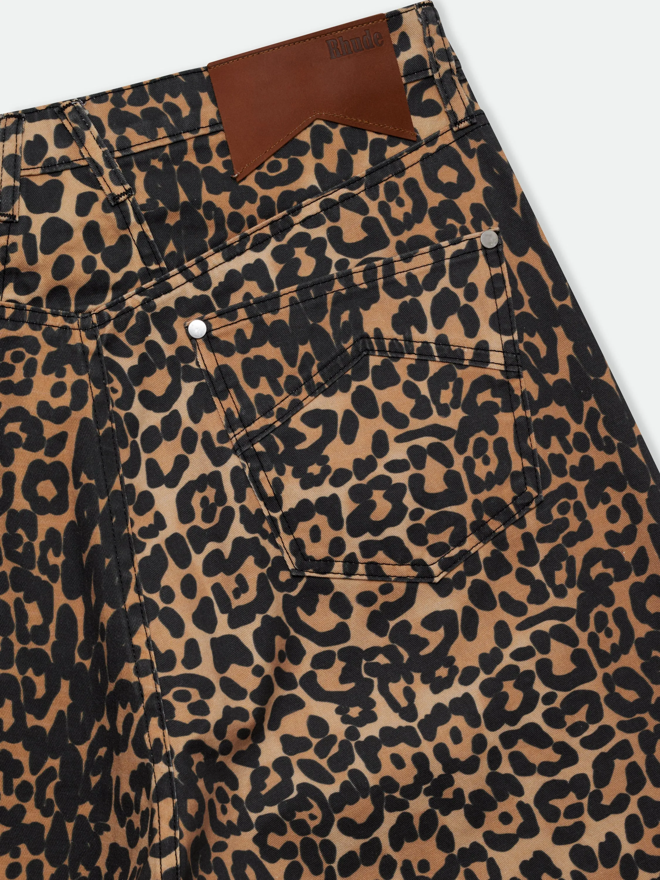 LEOPARD TRAXEDO BAGGY SHORT sold by Rhude product image thumbnail 4