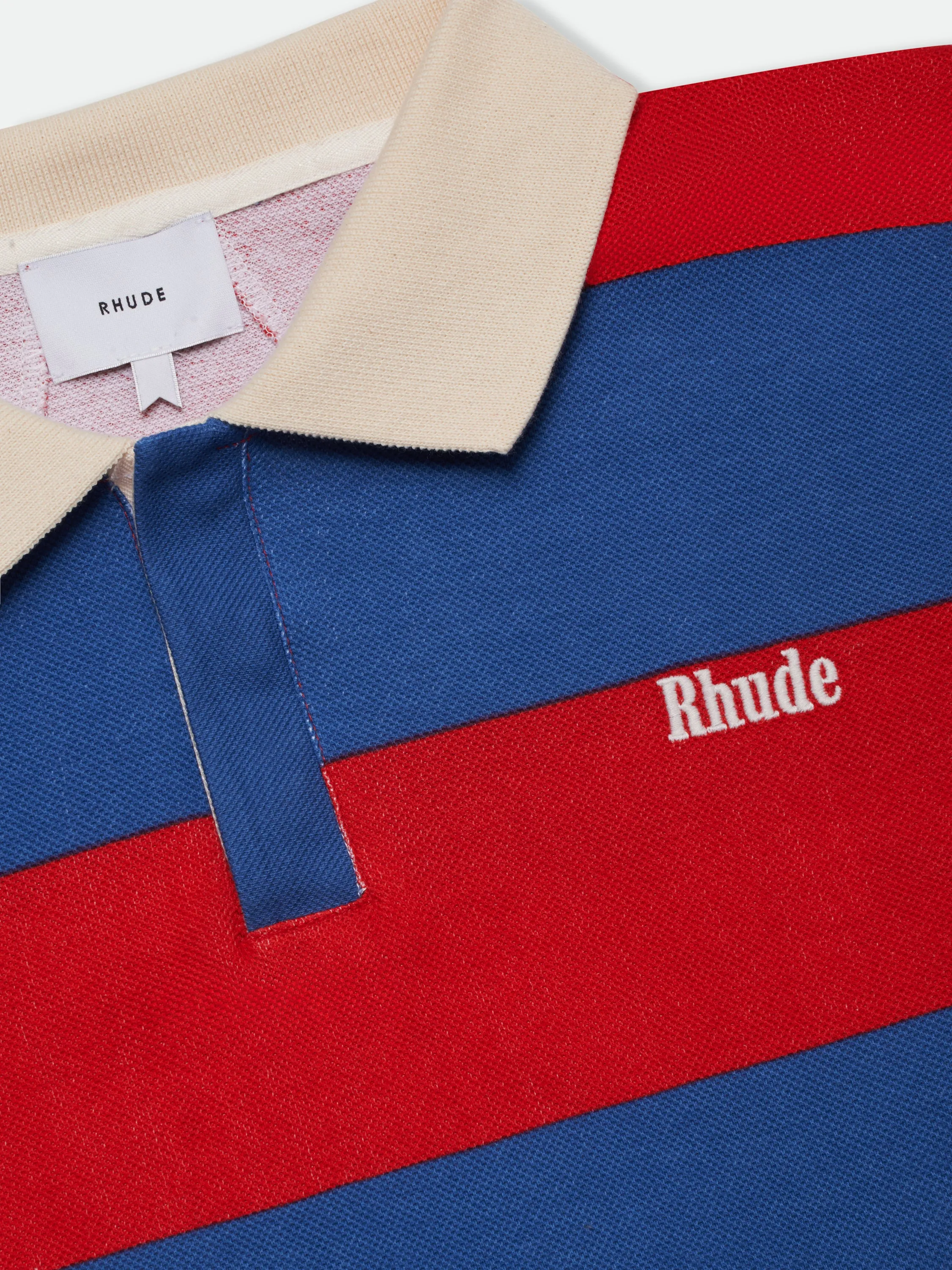 STRIPED PIQUE POLO sold by Rhude product image thumbnail 3