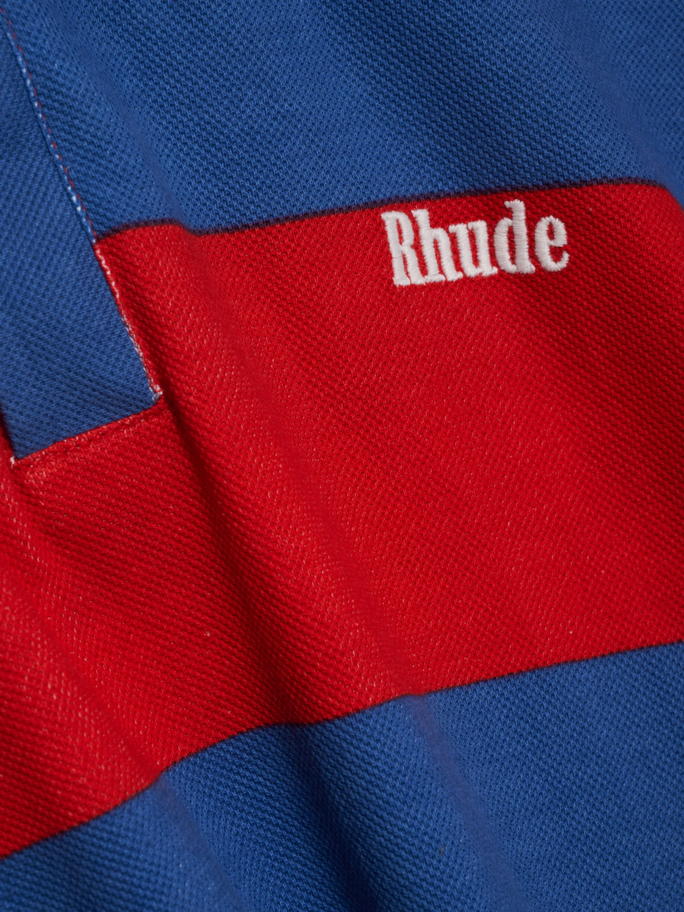 STRIPED PIQUE POLO sold by Rhude product image thumbnail 4