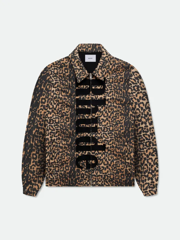 LEOPARD OVERSIZED WORK JACKET sold by Rhude