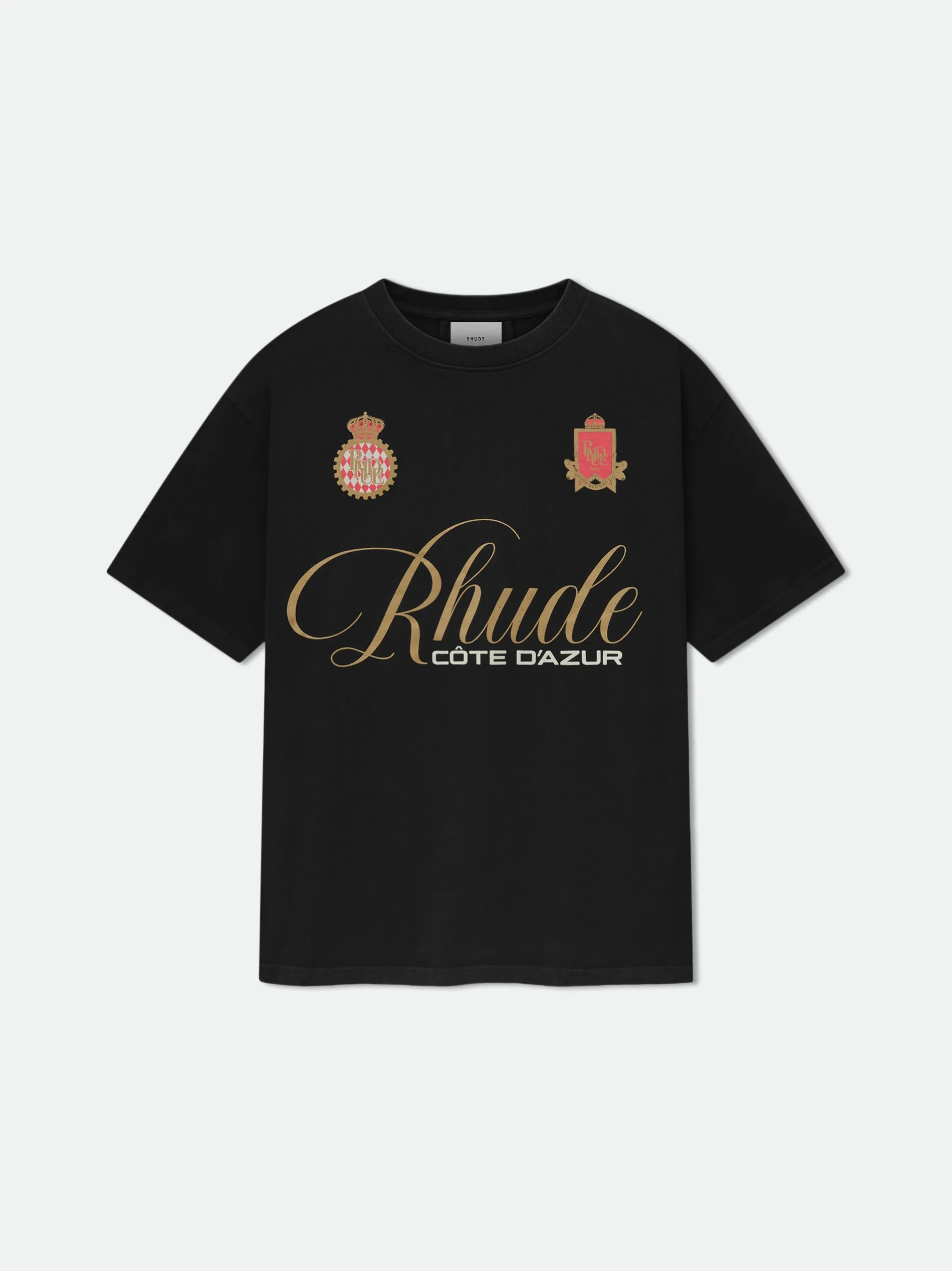 RHUDE SCRIPT CREST TEE sold by Rhude