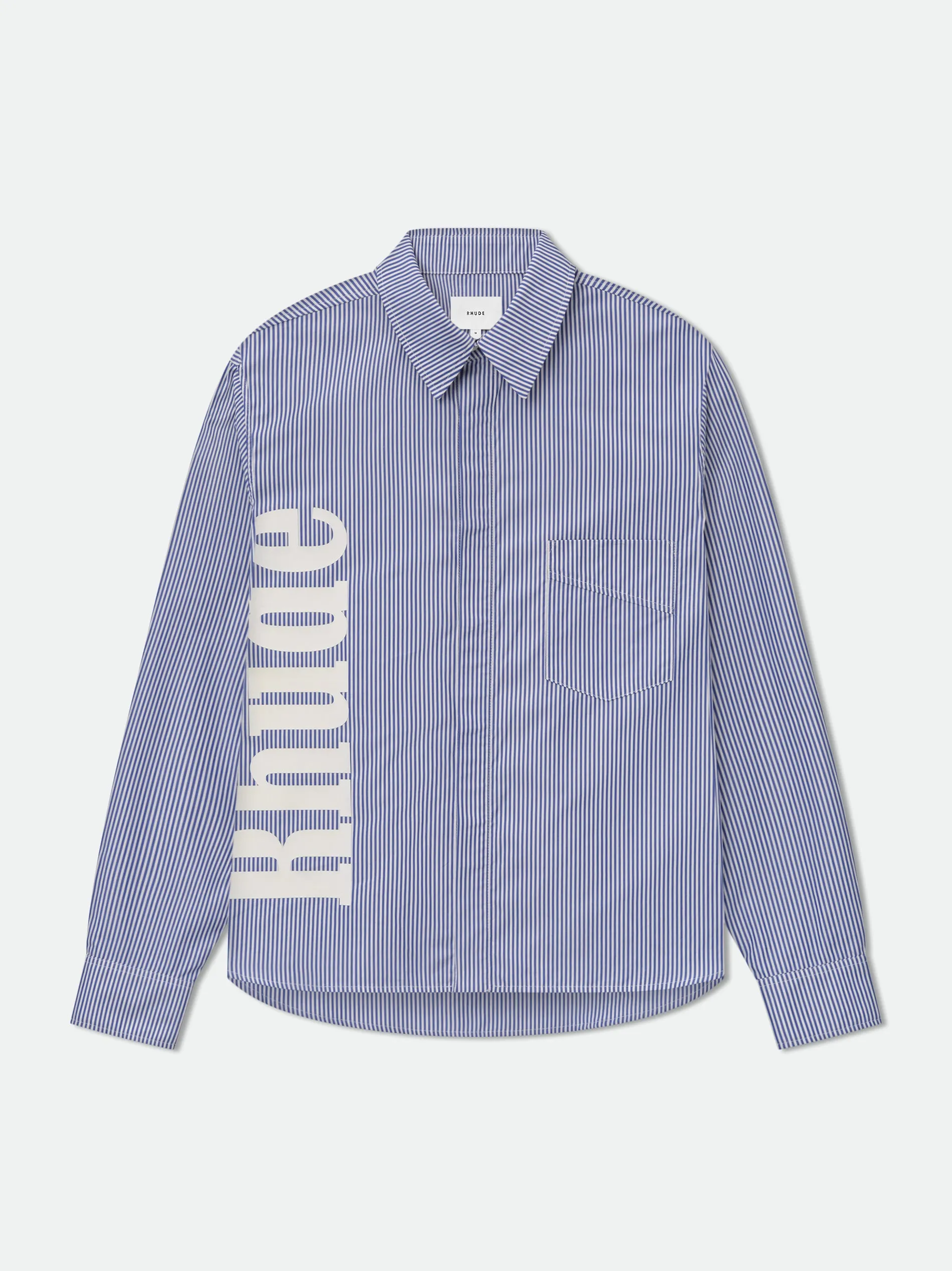 RHUDE SIDE LOGO LS SHIRT sold by Rhude