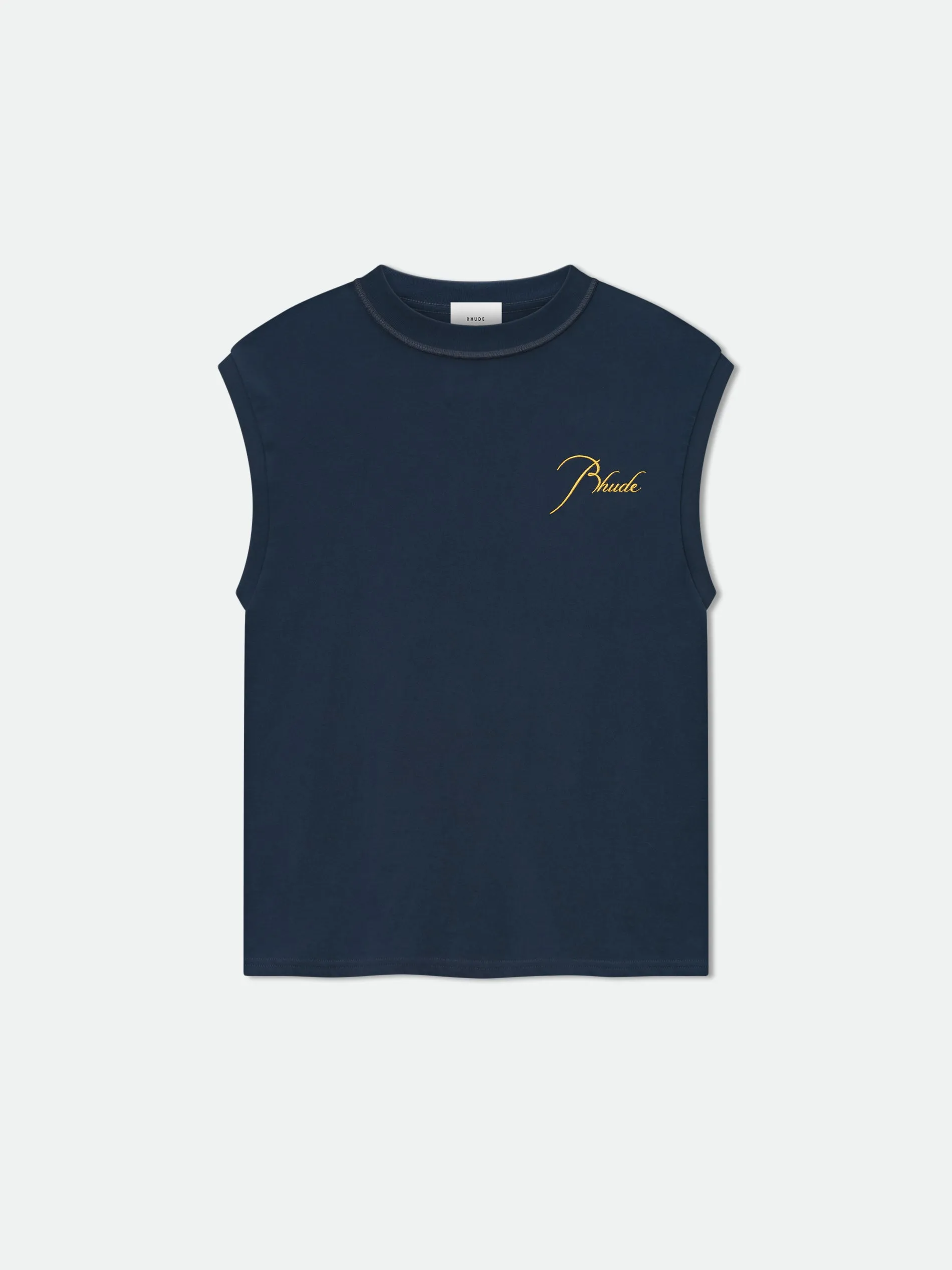 CLASSIQUE CUTOFF SLEEVE TEE sold by Rhude