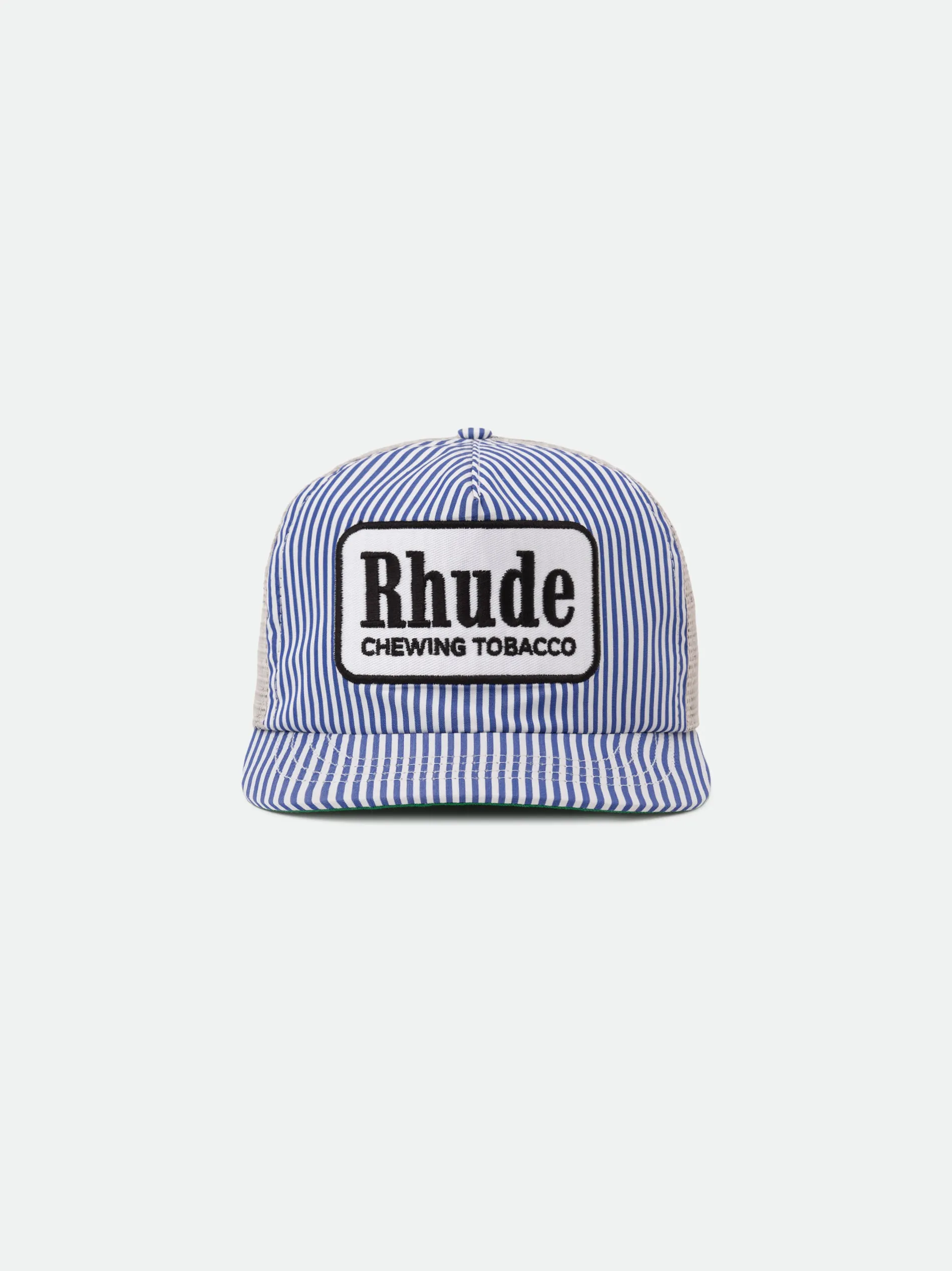 BLUE STRIPED TOBACCO TRUCKER HAT sold by Rhude