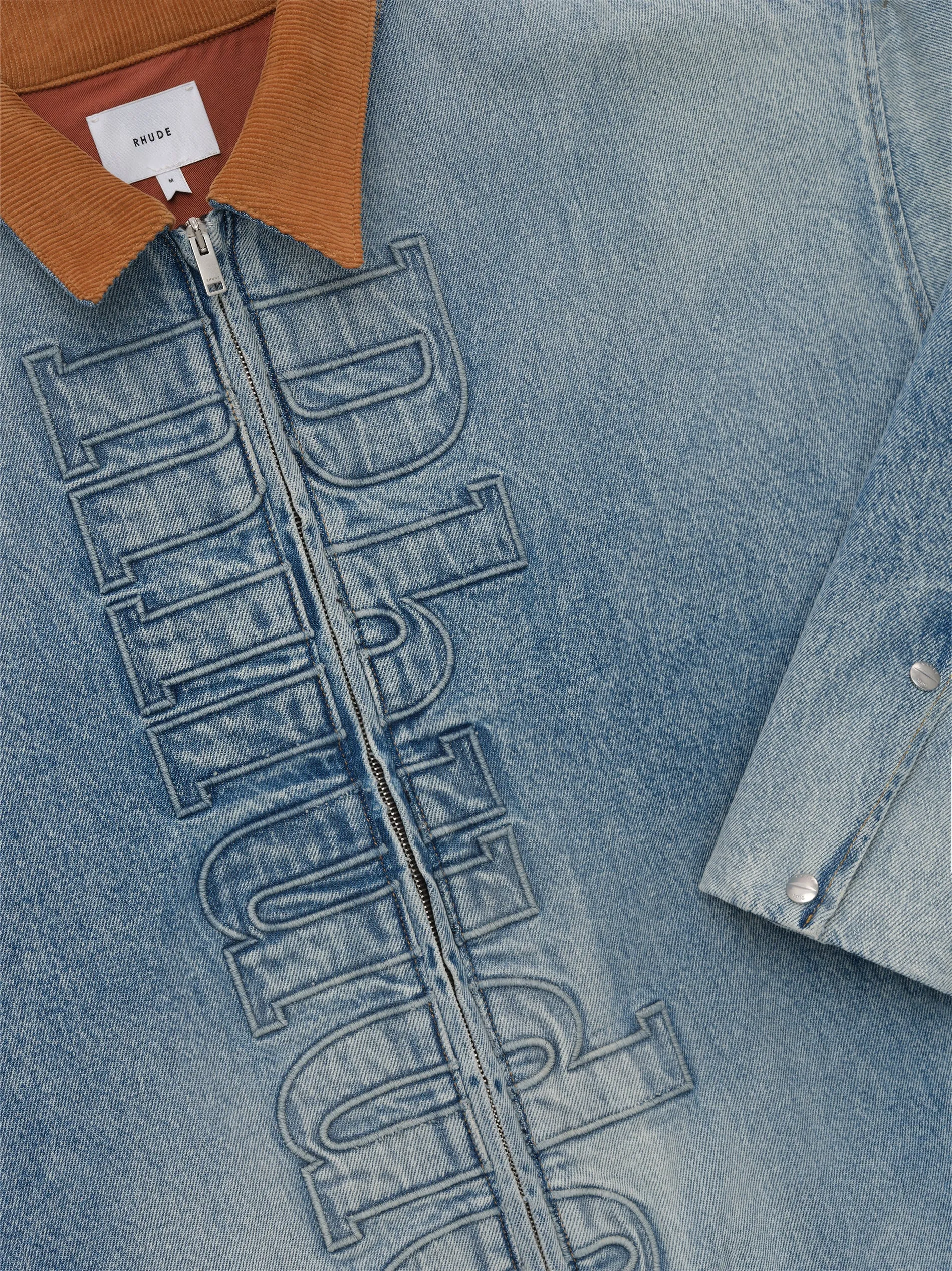 DENIM LOGO CORD COLLAR WORK JACKET sold by Rhude product image thumbnail 5