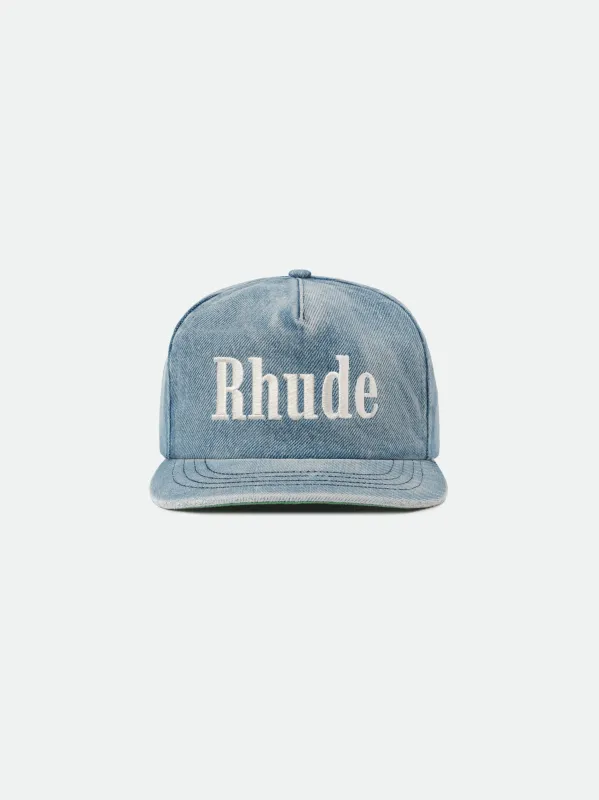 RHUDE LOGO DENIM HAT sold by Rhude