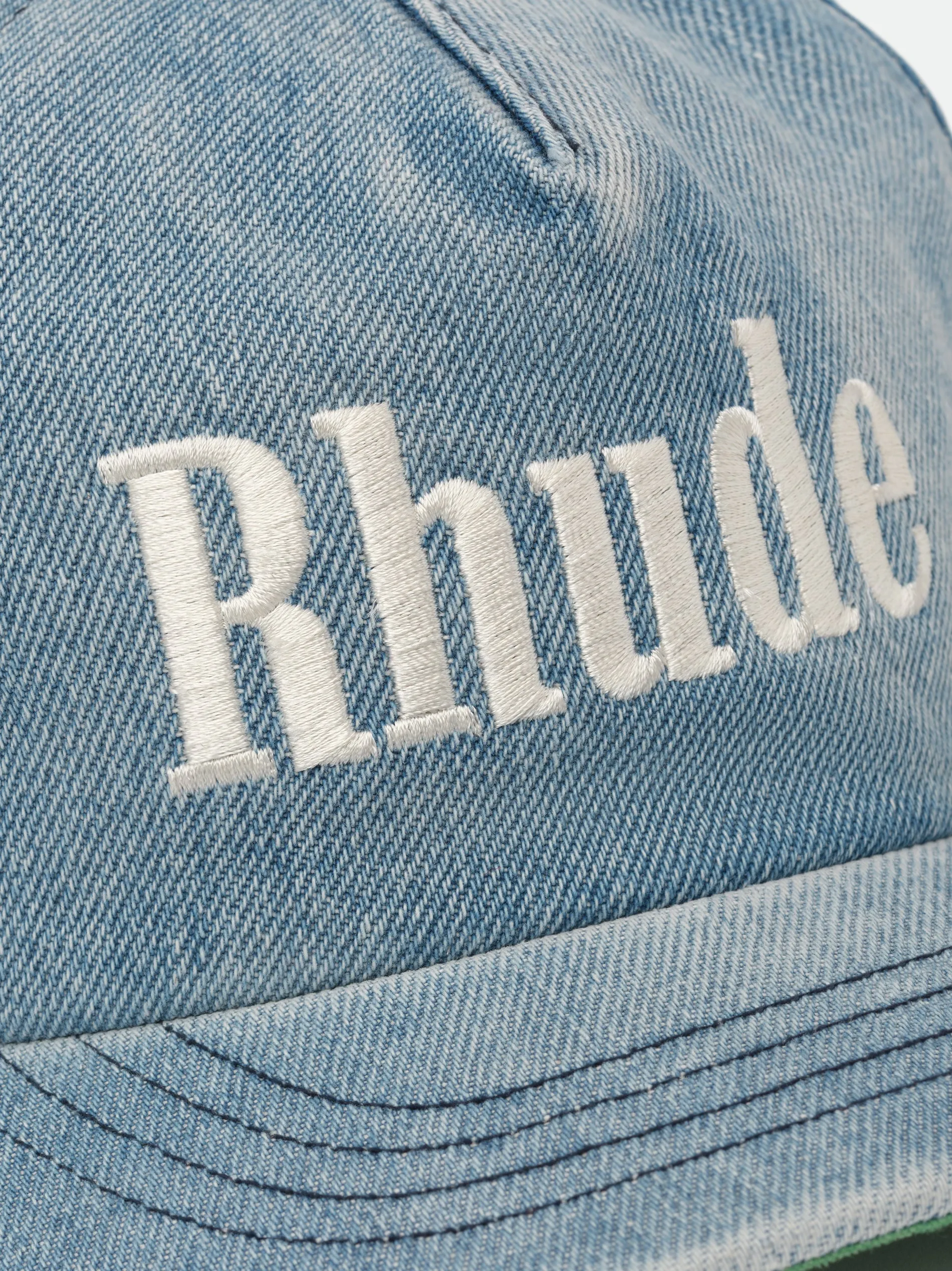 RHUDE LOGO DENIM HAT sold by Rhude product image thumbnail 4