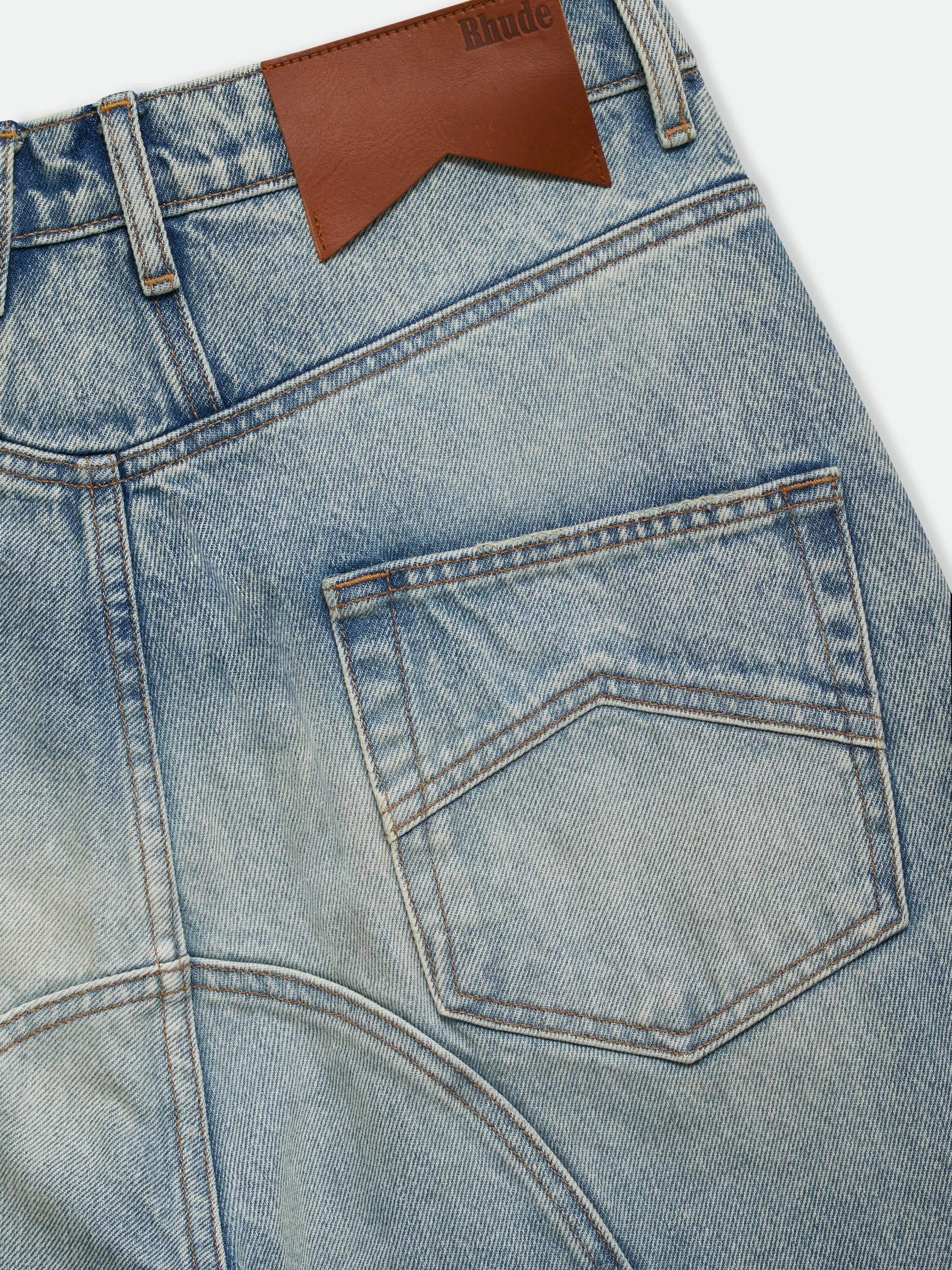 MOTO WIDE LEG DENIM sold by Rhude product image thumbnail 3