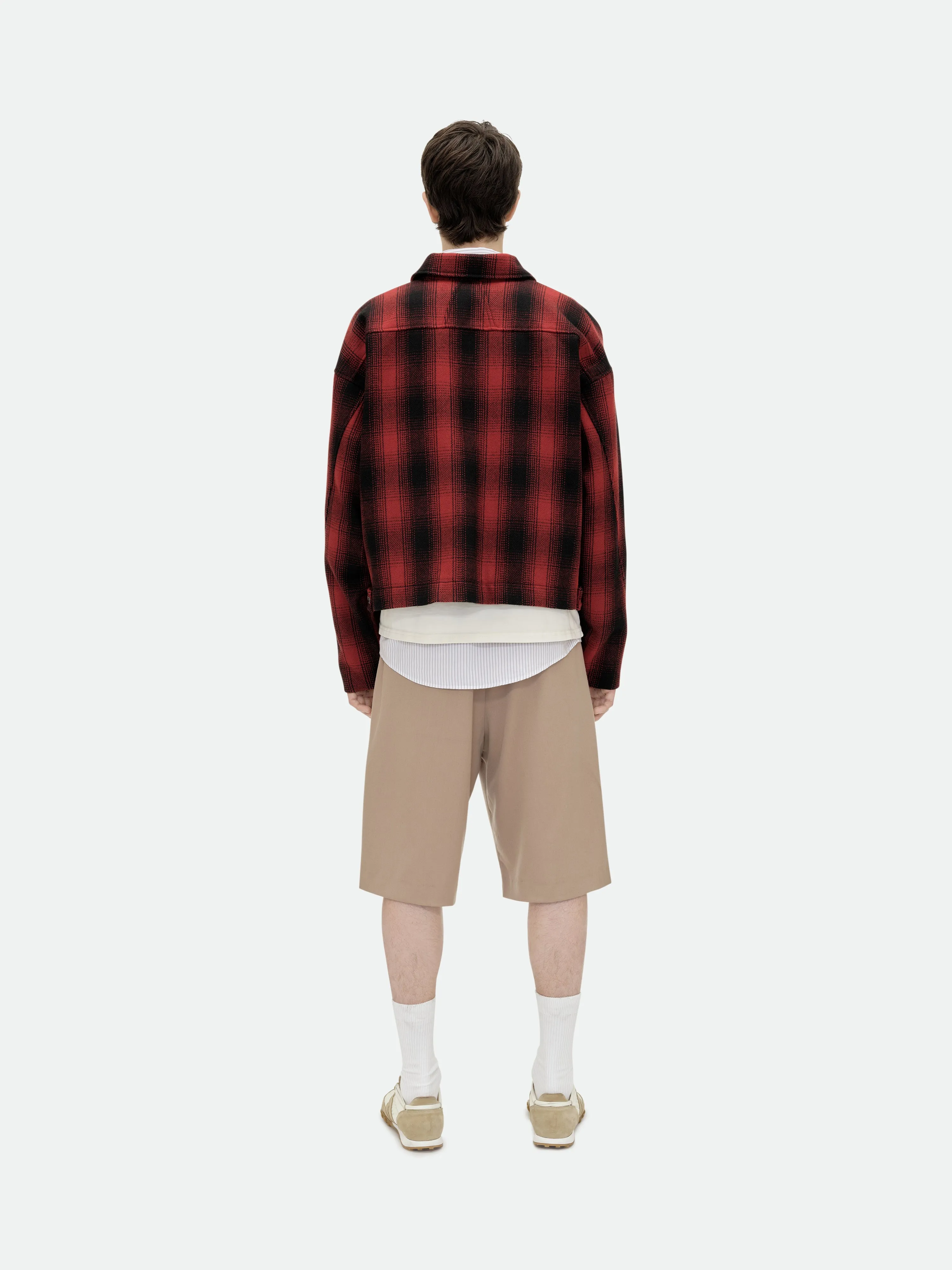 RHUDE LOGO FLANNEL WORK JACKET sold by Rhude product image thumbnail 4