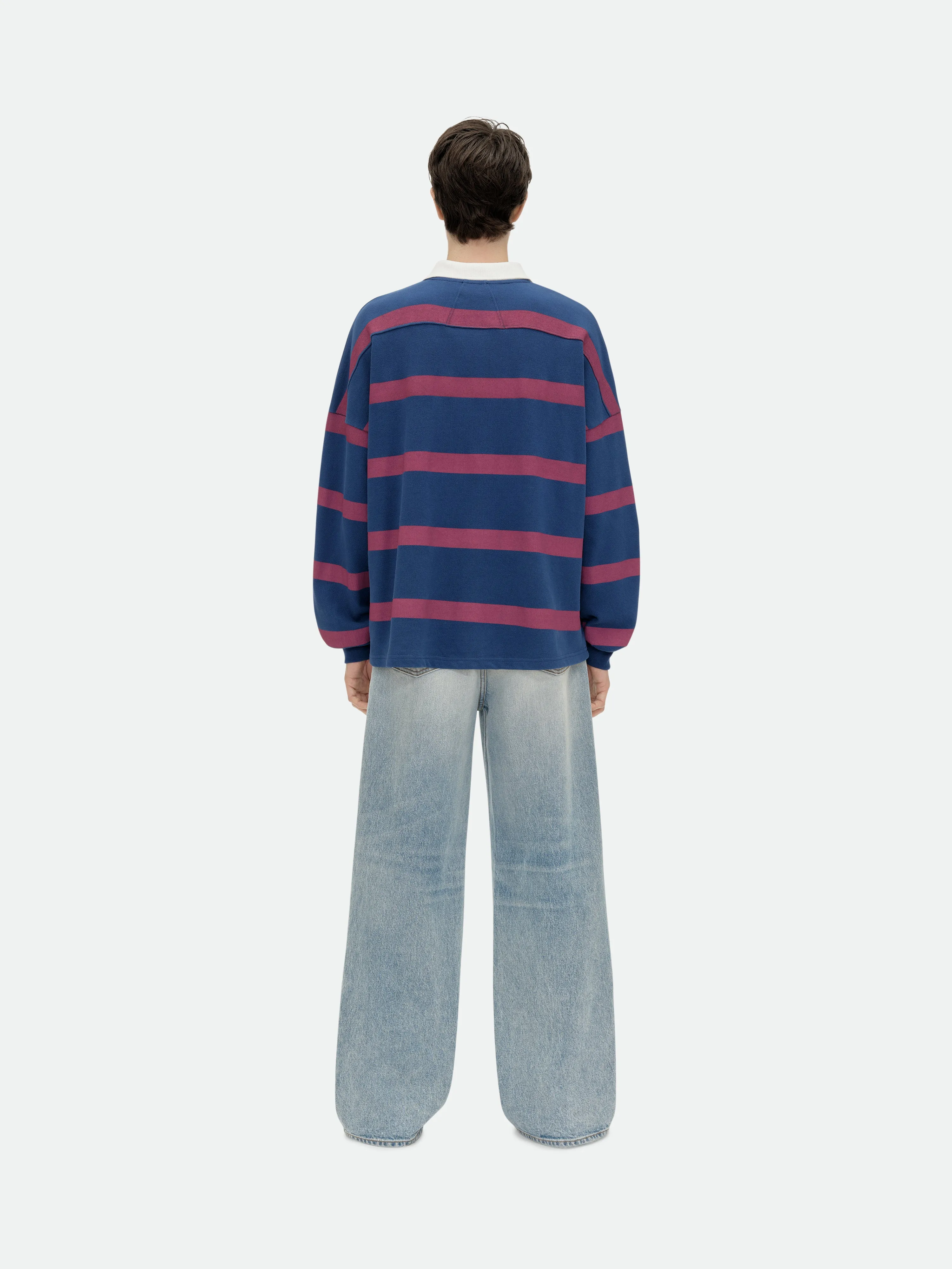 STRIPED LS PIQUE POLO sold by Rhude product image thumbnail 4