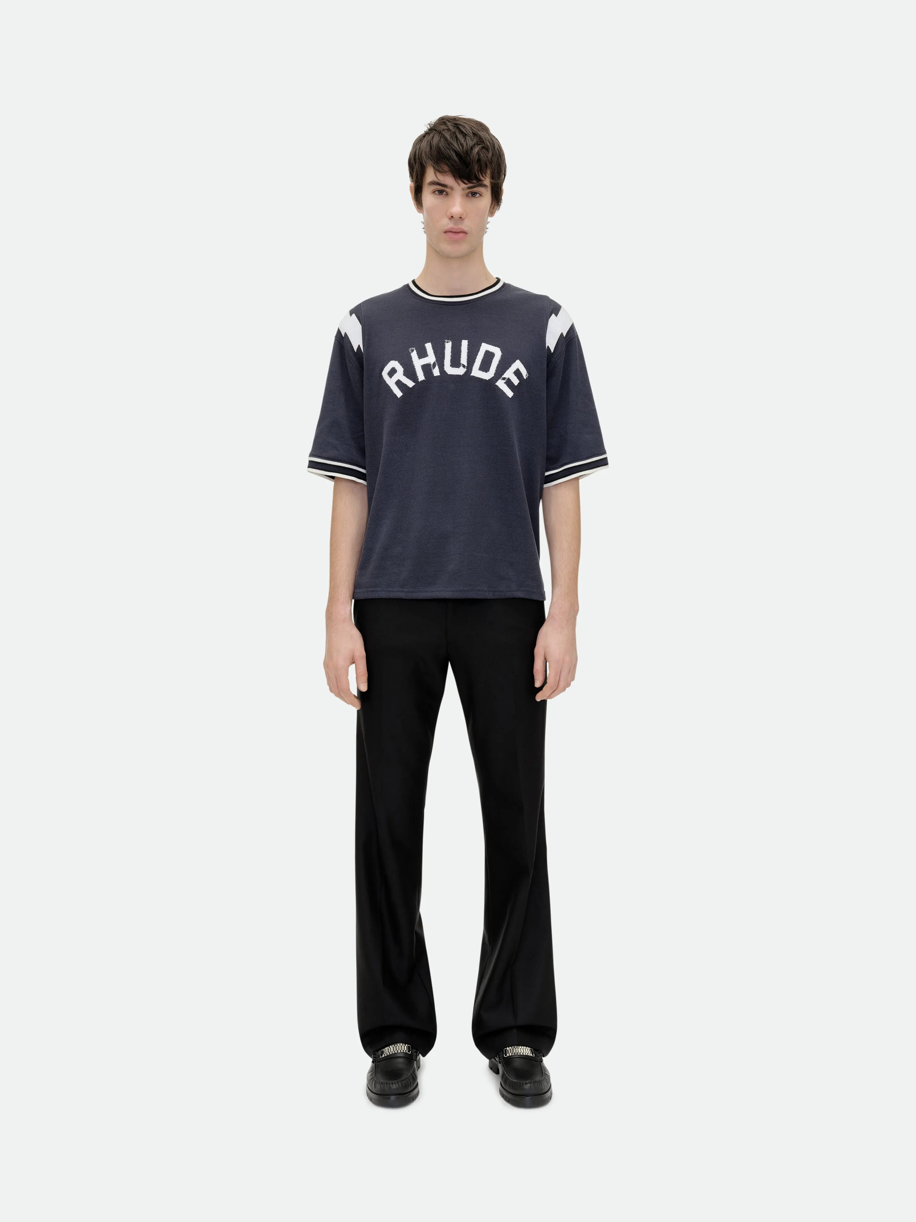 RHUDE LIGHTNING RINGER JERSEY TEE sold by Rhude product image thumbnail 2