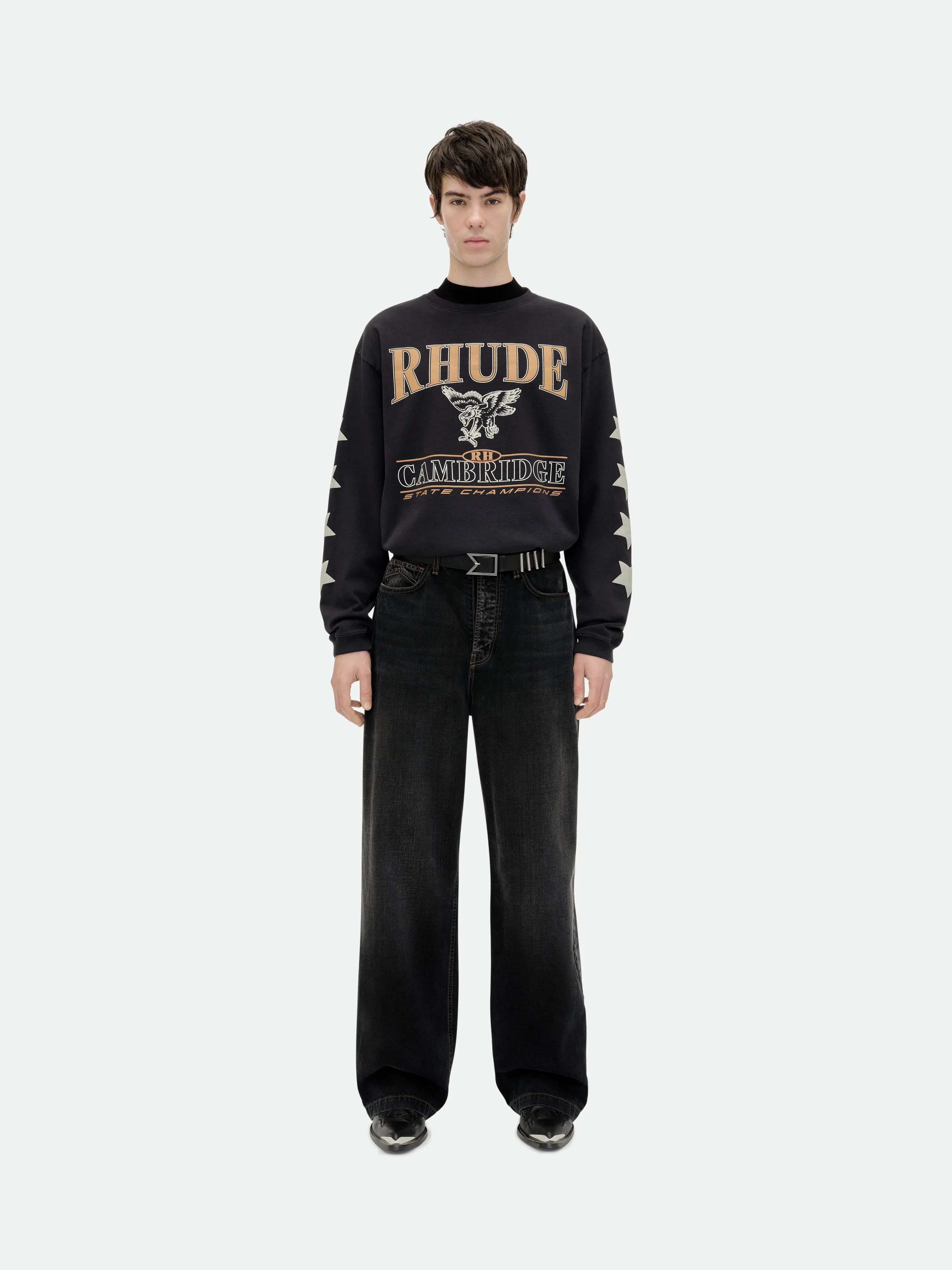 CAMBRIDGE STATE CHAMPS LS TEE sold by Rhude product image thumbnail 2