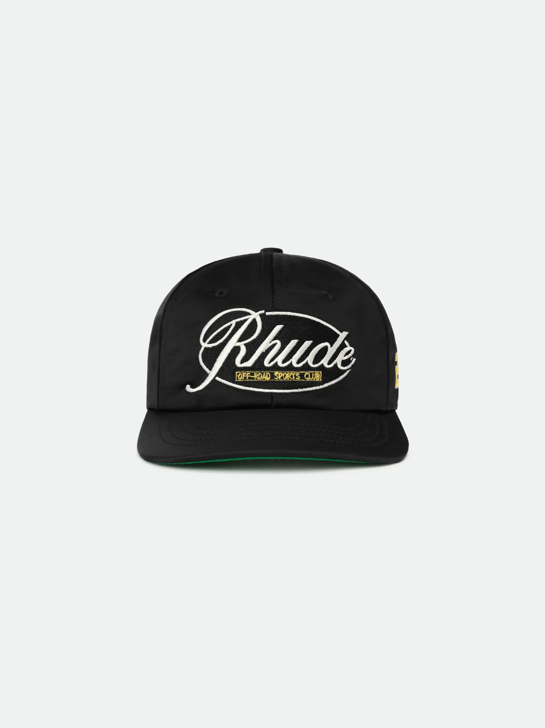 RHUDE SPORTS CLUB CURVED BRIM HAT sold by Rhude