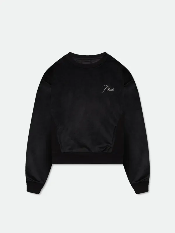 VELOUR CLASSIQUE CREWNECK sold by Rhude