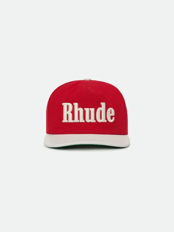 RHUDE CONTRAST LOGO HAT made by Rhude