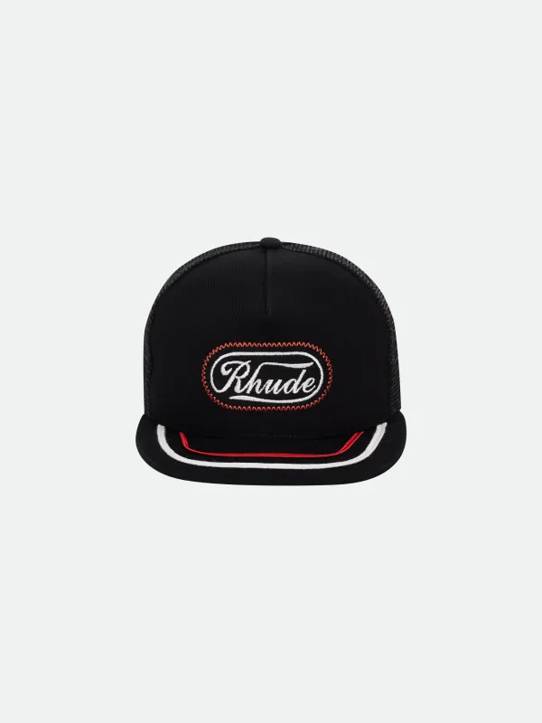 RHUDE PATCH TRUCKER HAT sold by Rhude