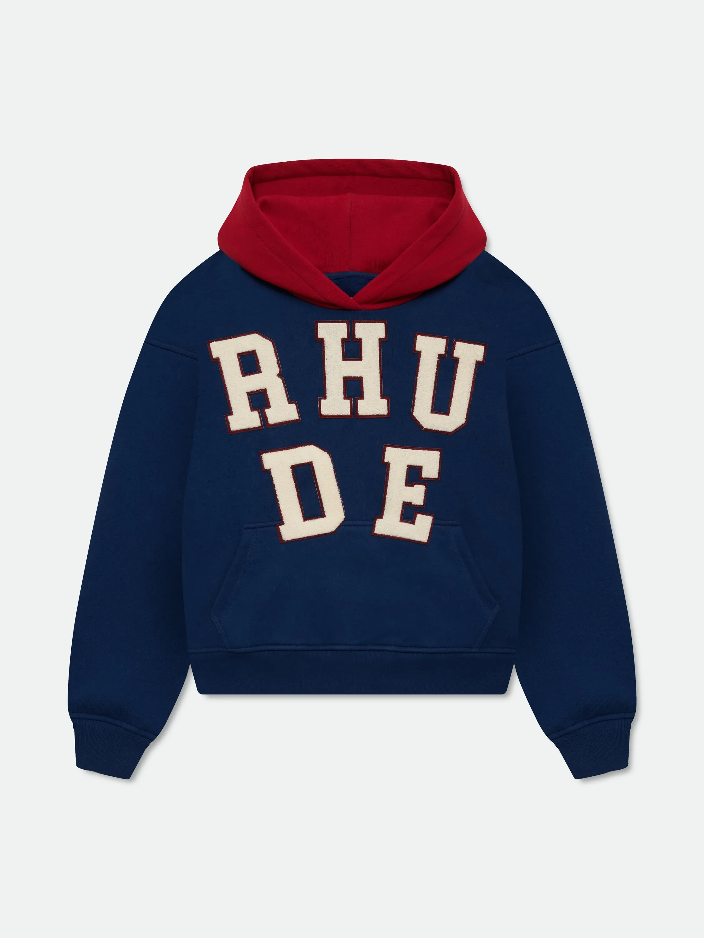 RHUDE CHENILLE PATCH LOGO HOODIE sold by Rhude