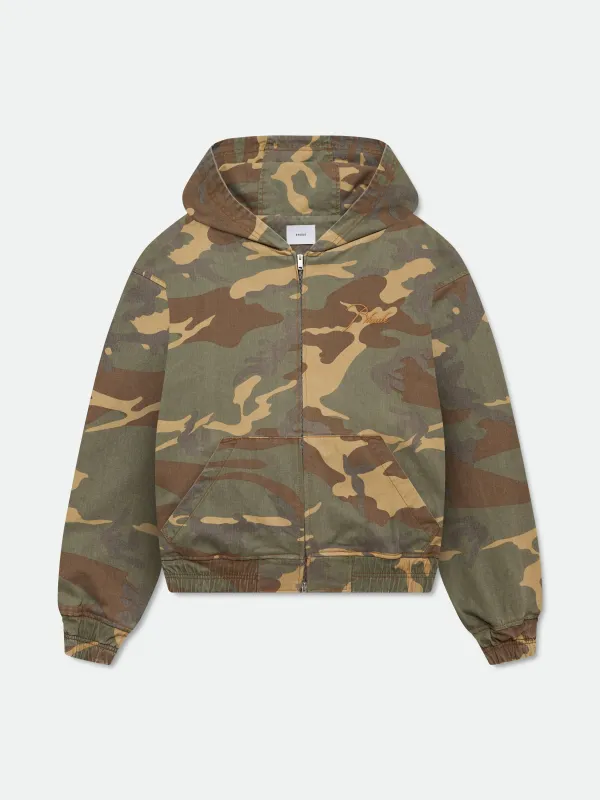 WASHED CAMO WORK JACKET made by Rhude