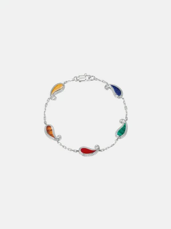 YOU BRACELET — SILVER/MULTI sold by Rhude