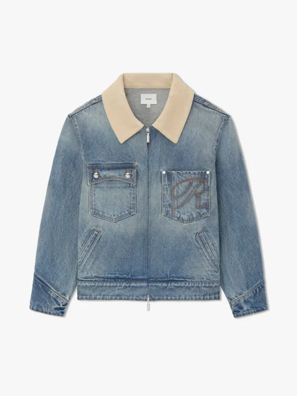 WESTERN ZIP UP DENIM JACKET sold by Rhude