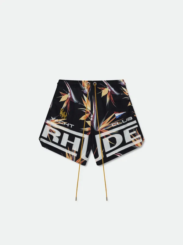 RHUDE REGATTA CLUB HAWAIIAN SWIM SHORT sold by Rhude