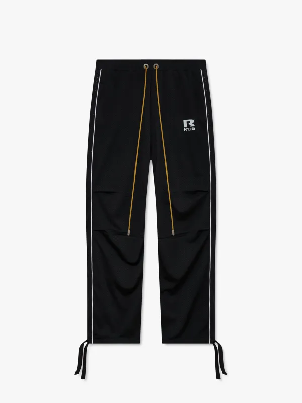 RHUDE MESH PIPING PARACHUTE TRACK PANT made by Rhude