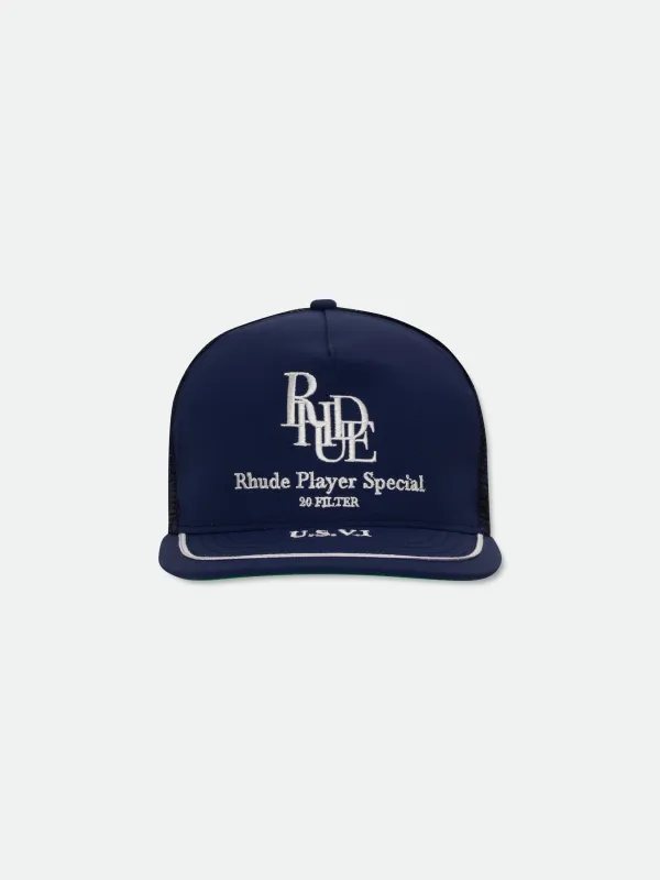 PLAYER SPECIAL TRUCKER HAT made by Rhude