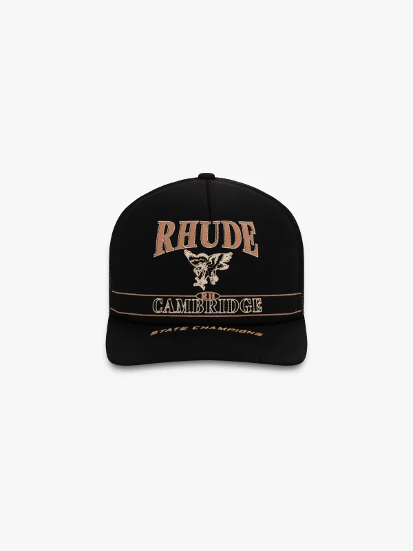 CAMBRIDGE STATE CHAMPS TRUCKER HAT made by Rhude