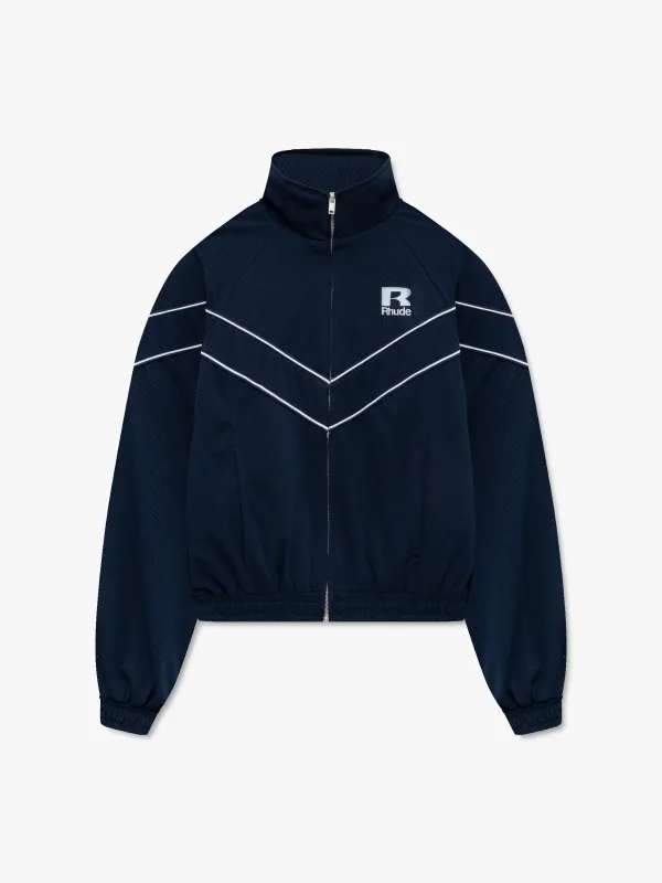RHUDE MESH PIPING RAGLAN TRACK JACKET made by Rhude