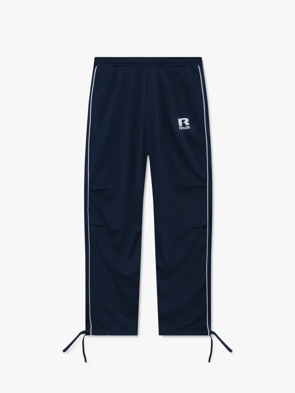 RHUDE MESH PIPING PARACHUTE TRACK PANT made by Rhude