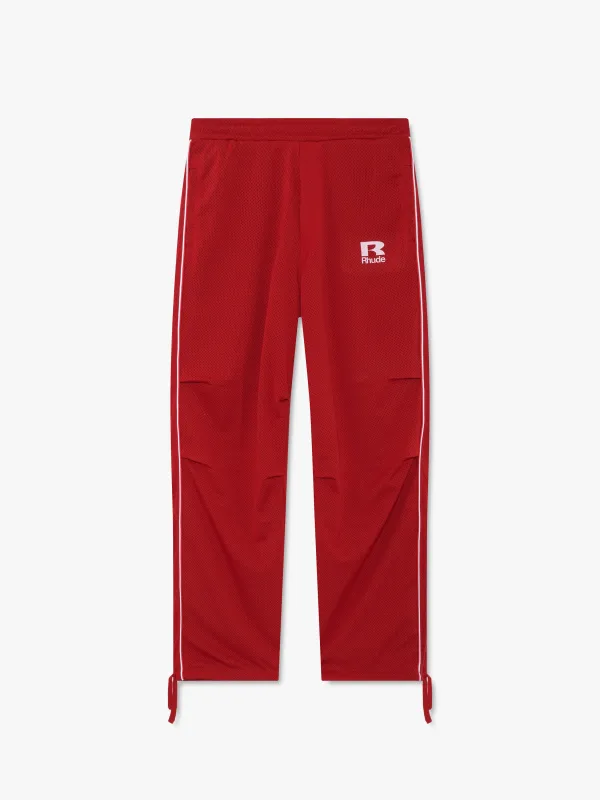 RHUDE MESH PIPING PARACHUTE TRACK PANT made by Rhude