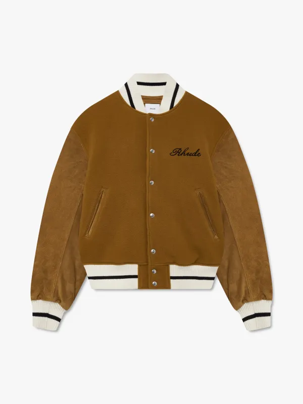 RHUDE FORMAL VARSITY JACKET made by Rhude