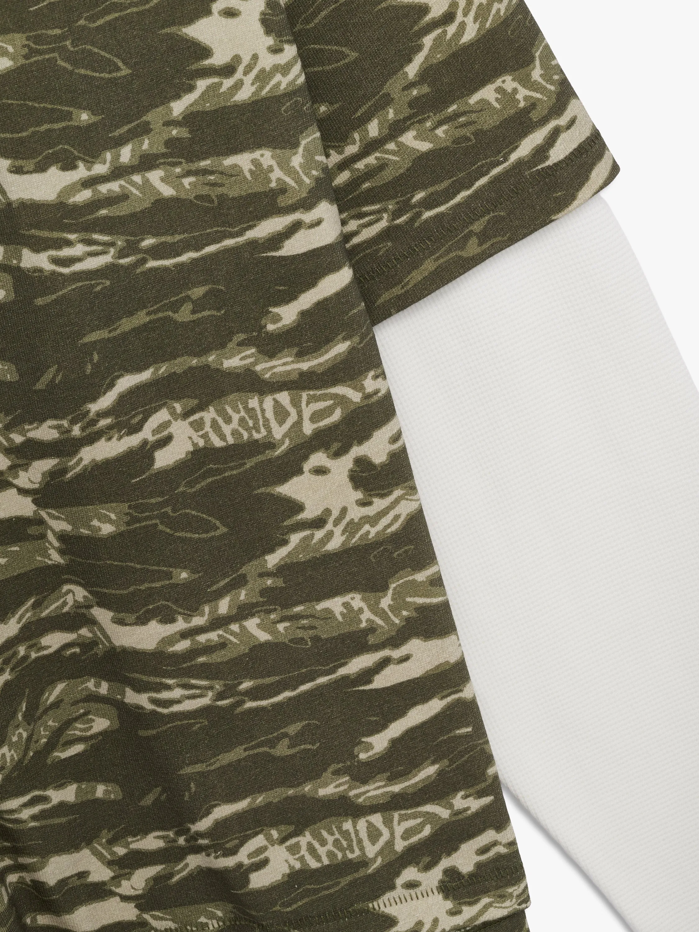 RHUDE TIGER CAMO DOUBLE-LAYERED TEE sold by Rhude product image thumbnail 4