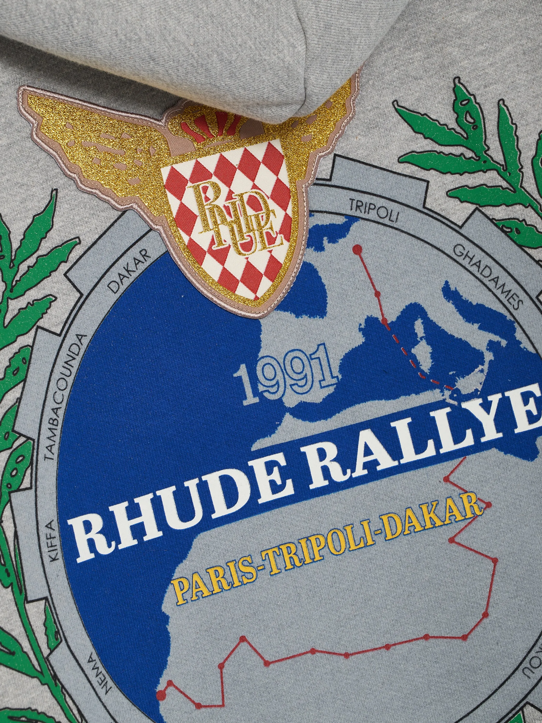 TRIPOLI WREATH HOODIE sold by Rhude product image thumbnail 4