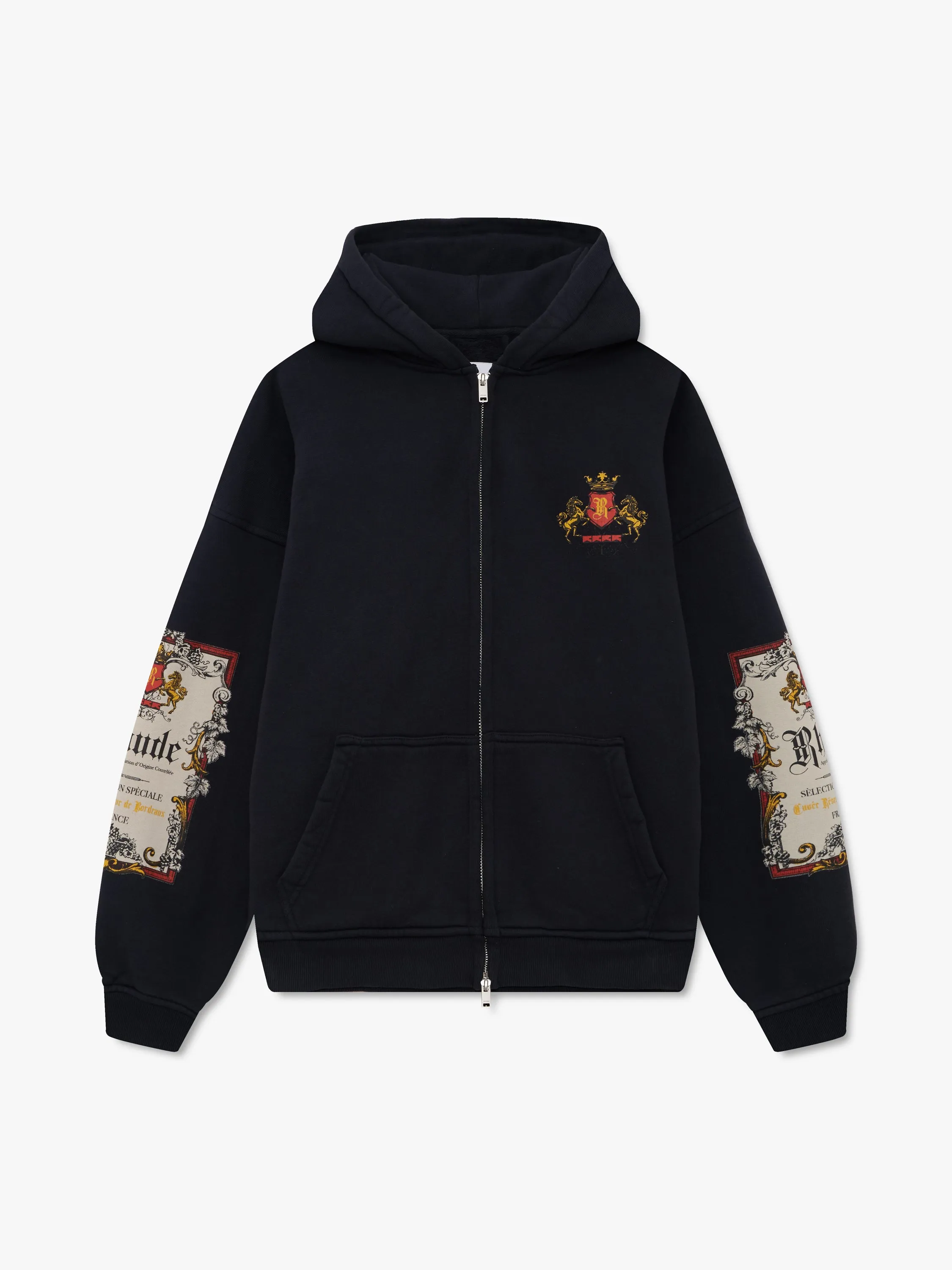 BORDEAUX RESERVE ZIP-UP HOODIE sold by Rhude