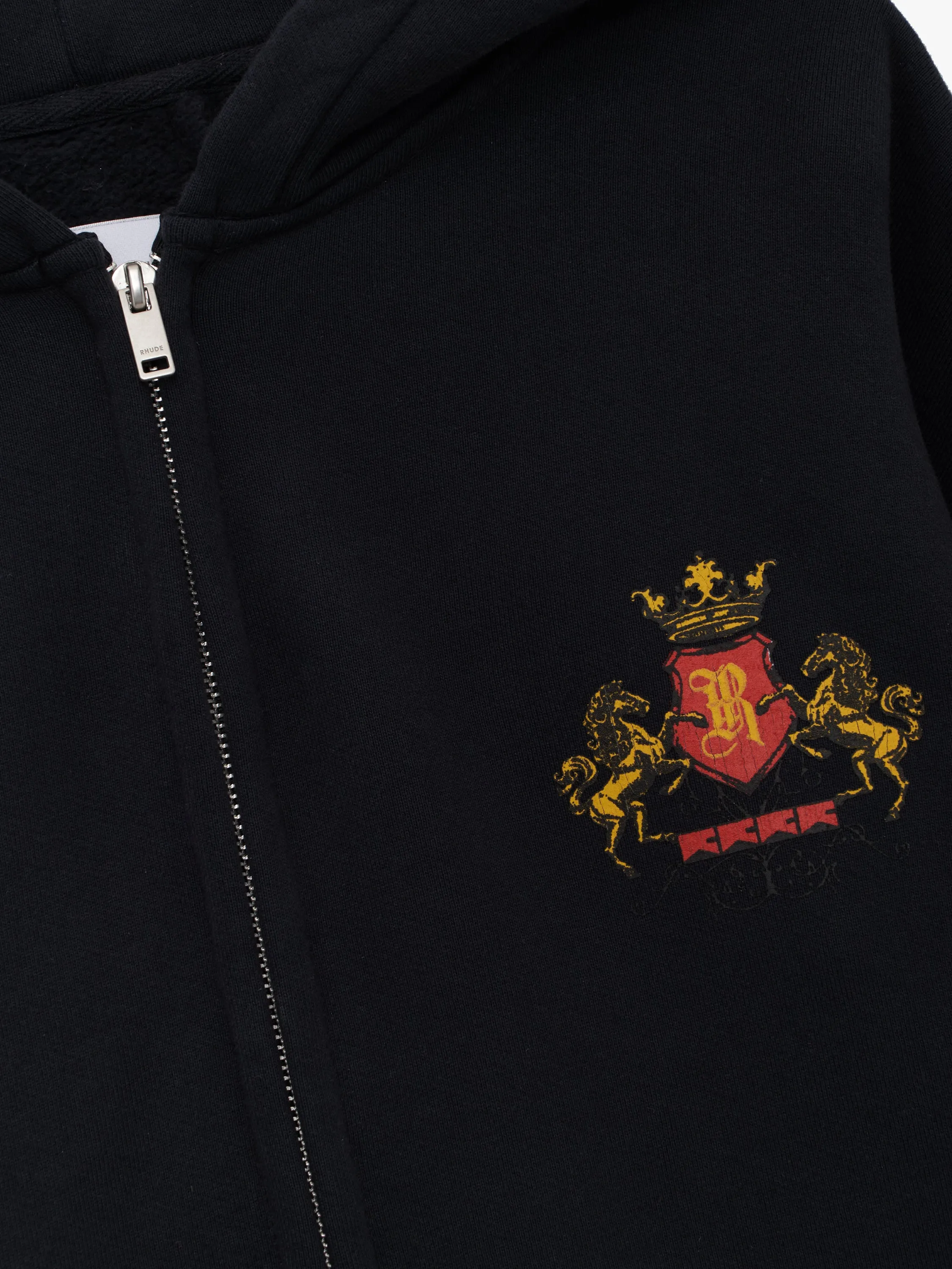 BORDEAUX RESERVE ZIP-UP HOODIE sold by Rhude product image thumbnail 3