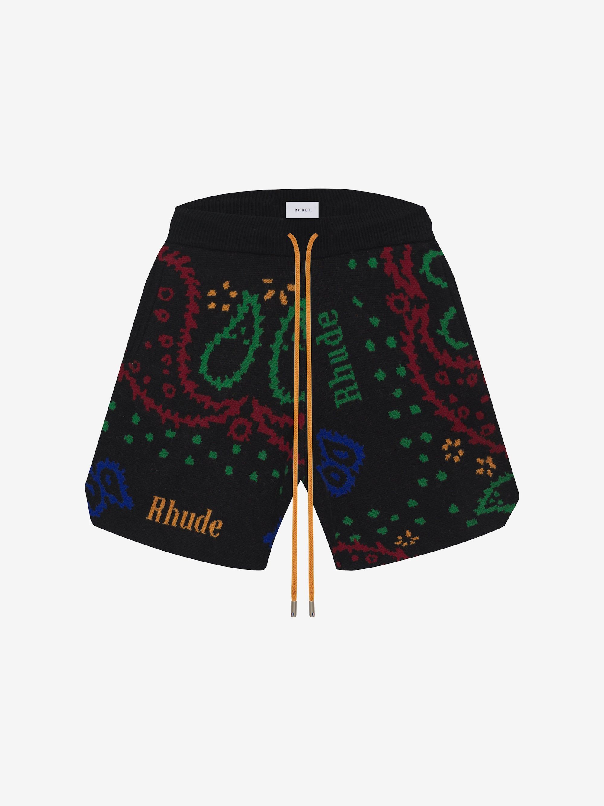 KNIT BANDANA SHORTS sold by Rhude