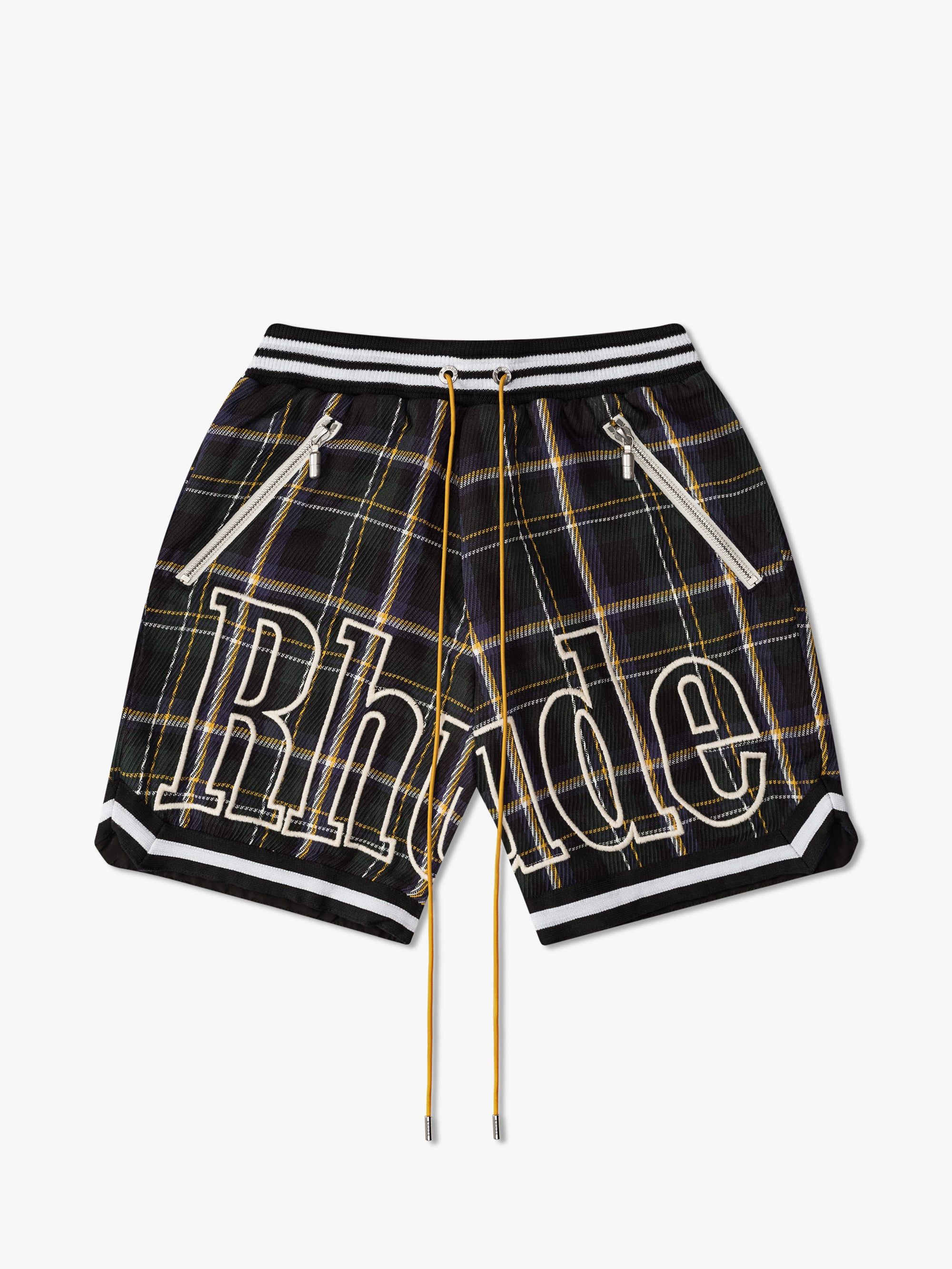 FLANNEL COURT LOGO SHORTS sold by Rhude