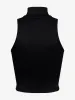 RIBBED KNIT TURTLE NECK ZIP TOP sold by Rhude